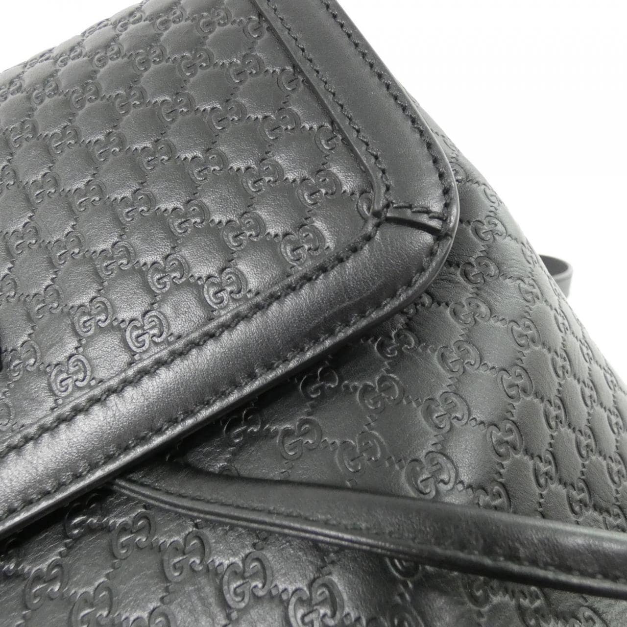 GUCCI 607993 BMJ1G Backpack Leather Black Leather - Thumbnail 5