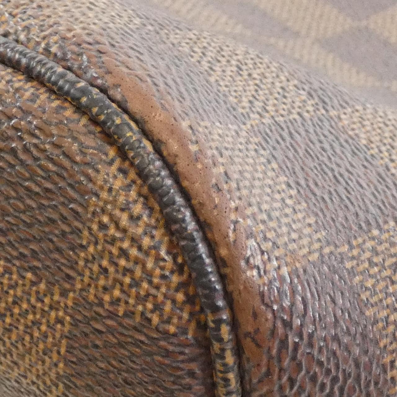 LOUIS VUITTON Neverfull N51105 Bag Damier 黑色 Damier 中古品B - 縮圖 3