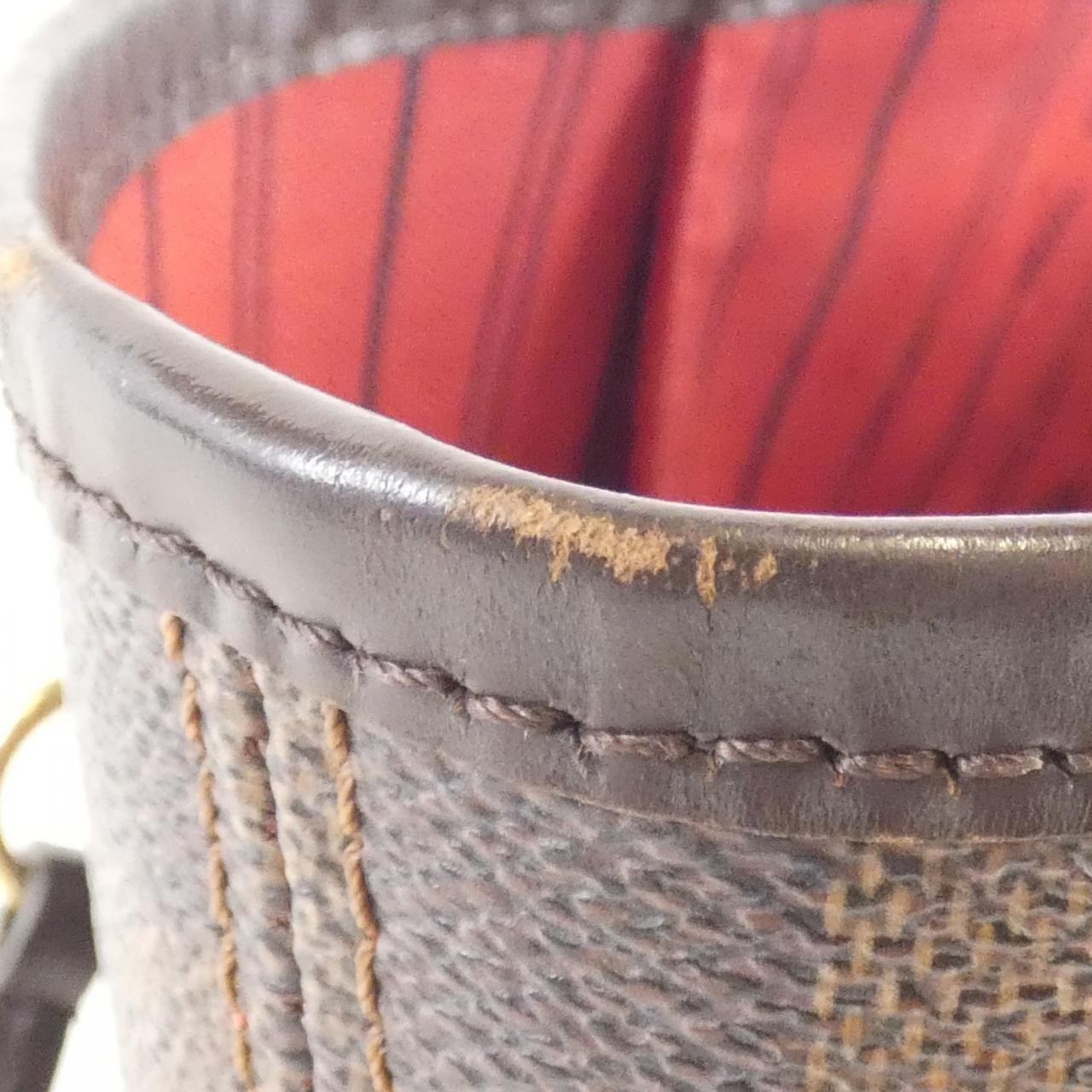 LOUIS VUITTON Neverfull N51105 Bag Damier 黑色 Damier 中古品B - 縮圖 4