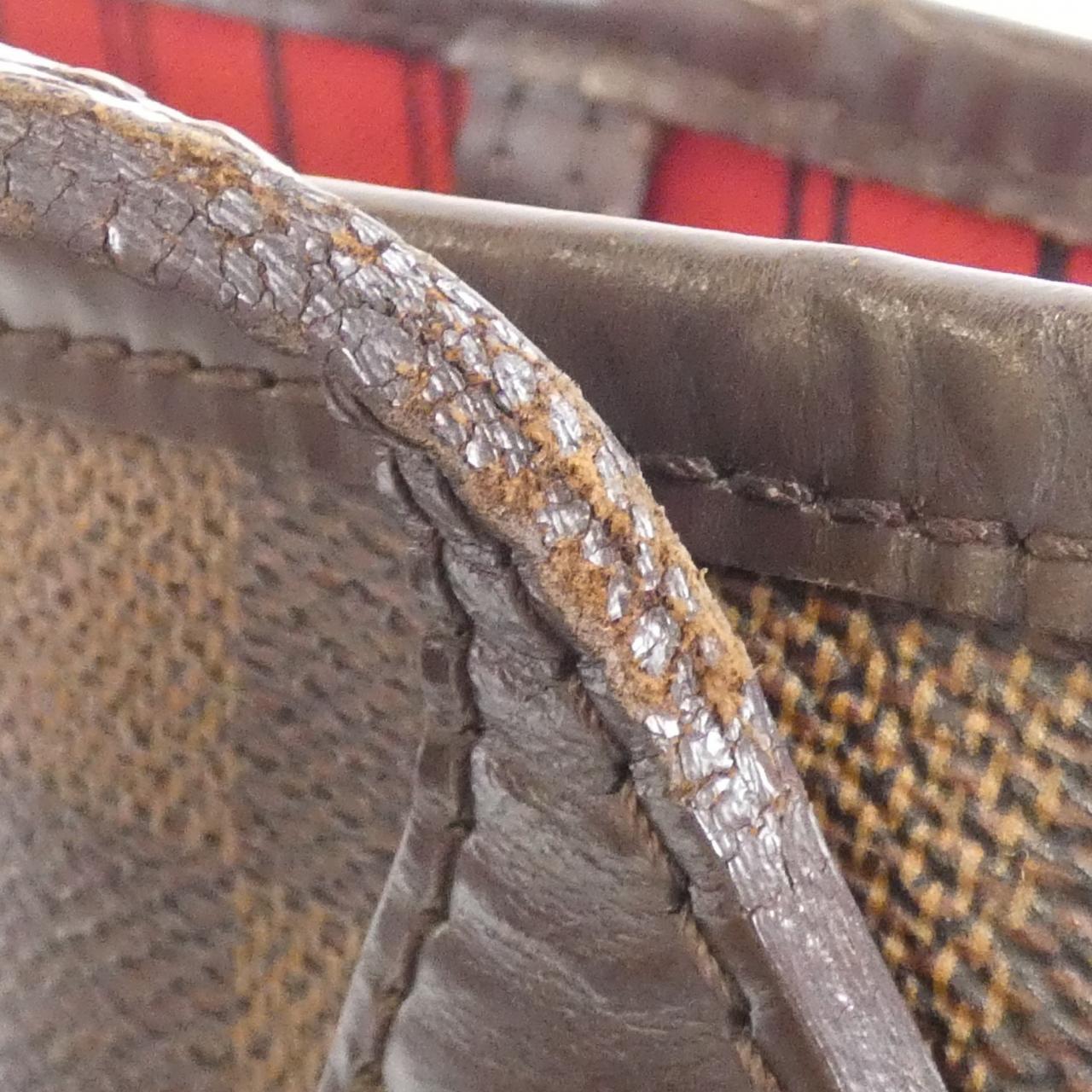 LOUIS VUITTON Neverfull N51105 Bag Damier 黑色 Damier 中古品B - 縮圖 6