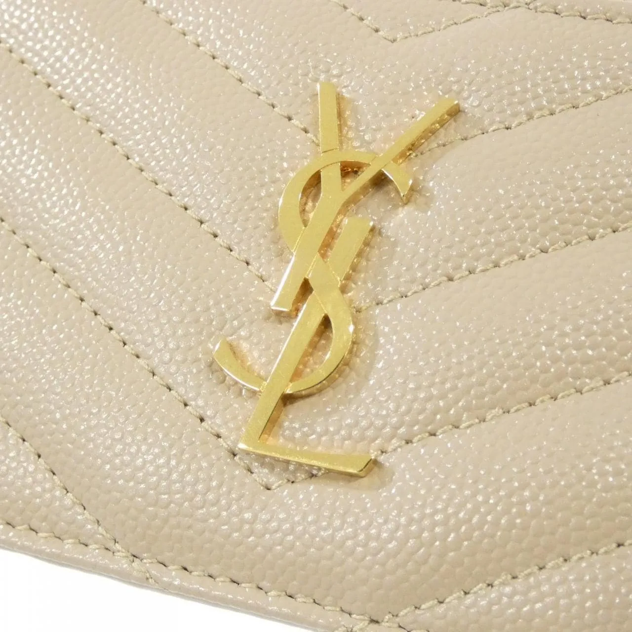 SAINT LAURENT 607915 BOW01 Coin Case Black Rank A - Thumbnail 6