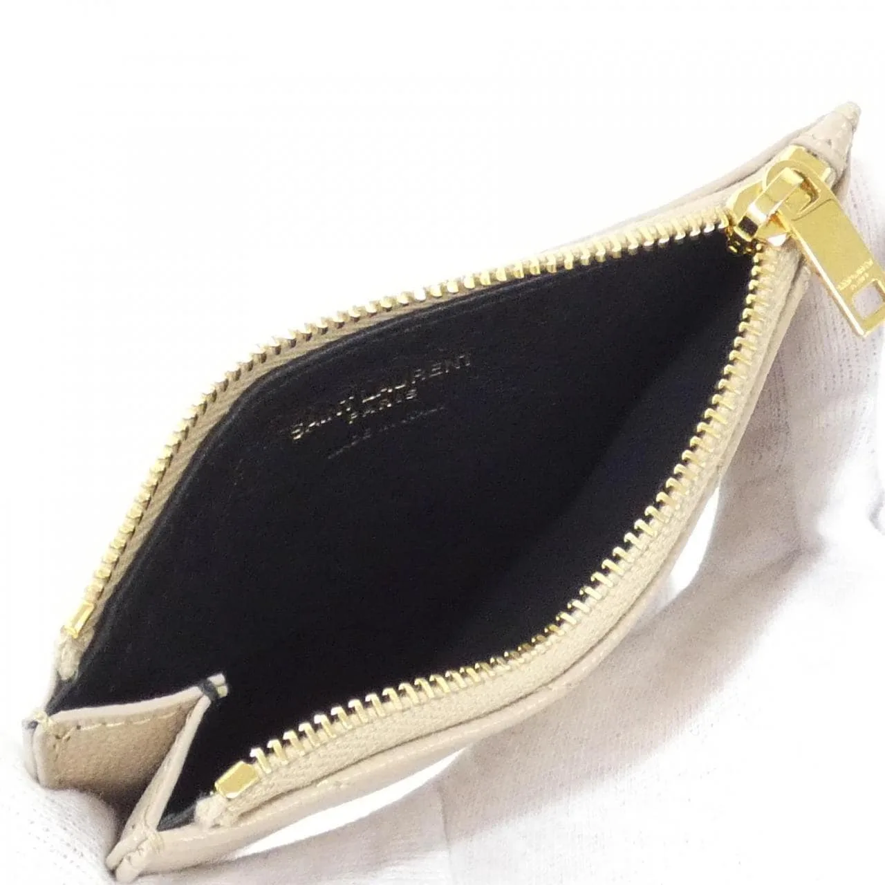 SAINT LAURENT 607915 BOW01 Coin Case Black Rank A - Thumbnail 7