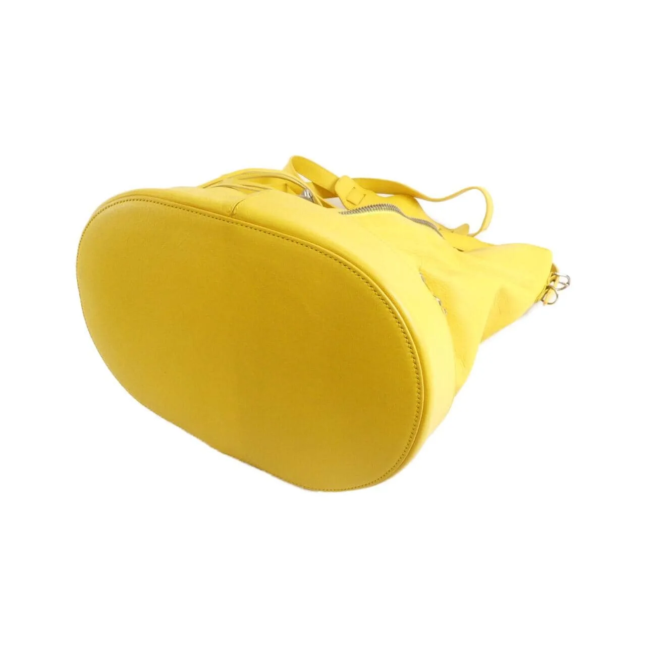 BALENCIAGA 312186 Handbag Leather 黃色 皮革 中古品A - 縮圖 3