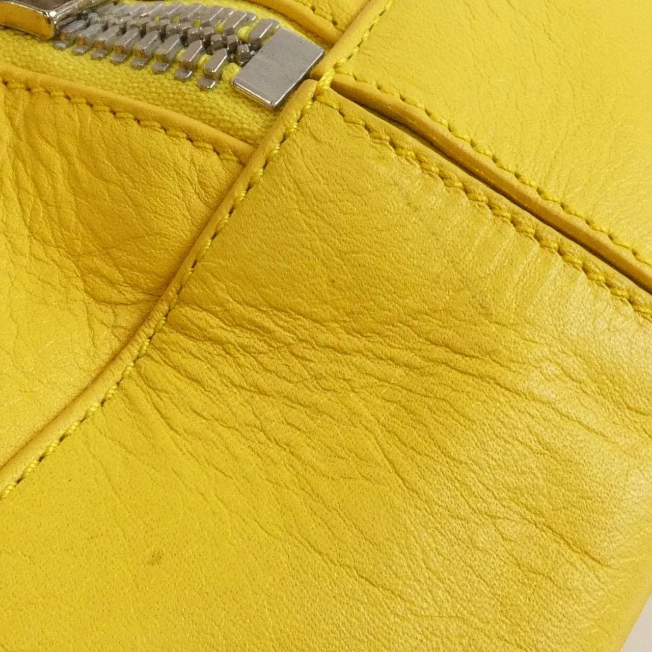 BALENCIAGA 312186 Handbag Leather 黃色 皮革 中古品A - 縮圖 4