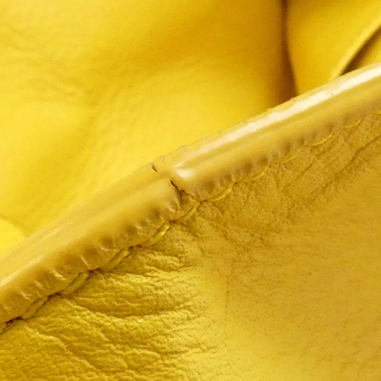 BALENCIAGA 312186 Handbag Leather 黃色 皮革 中古品A - 縮圖 5