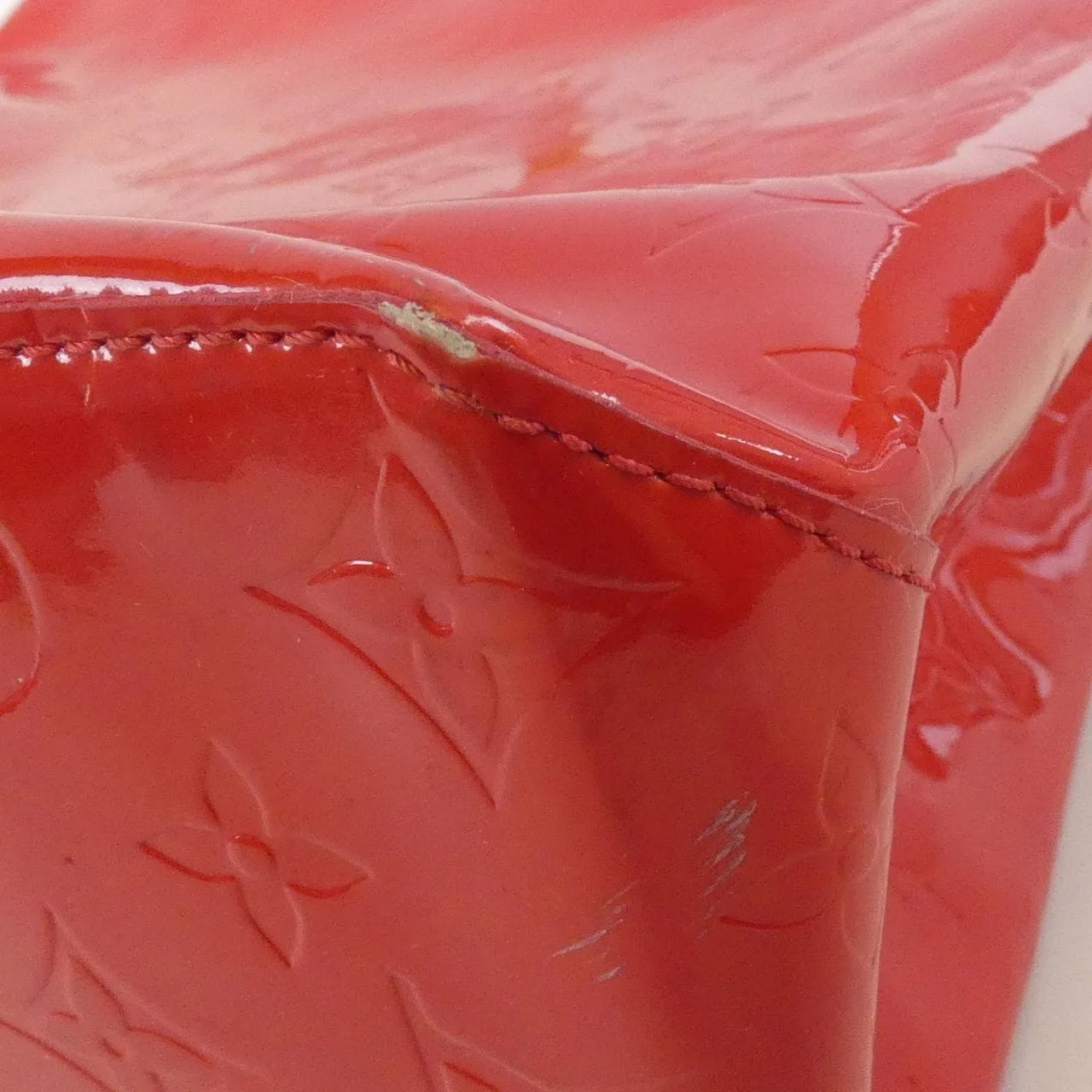 LOUIS VUITTON M91086 Handbag Vernis Red Vernis Rank B - Thumbnail 2