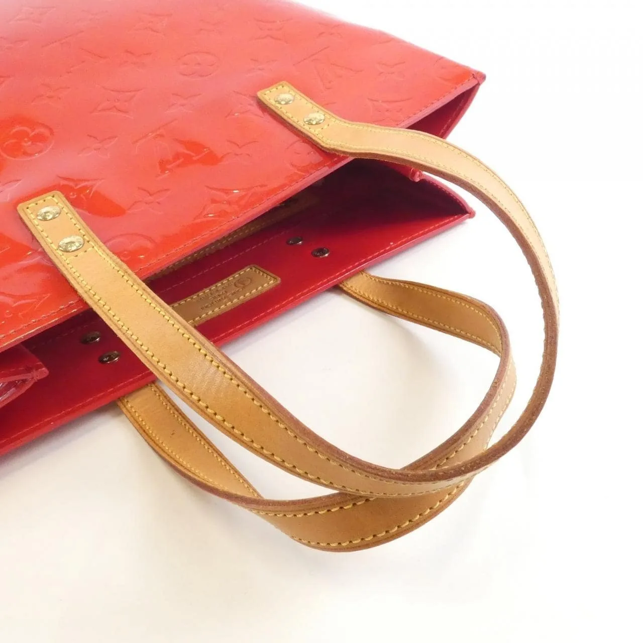 LOUIS VUITTON M91086 Handbag Vernis Red Vernis Rank B - Thumbnail 7