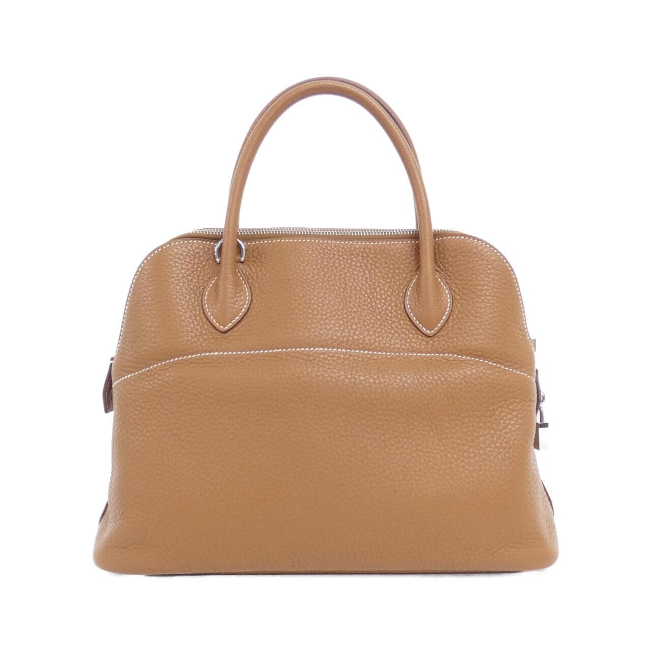 HERMES HERMÈS Bolide 073419CK Bag Clemence Gold Clemence Leather Rank A - Thumbnail 2