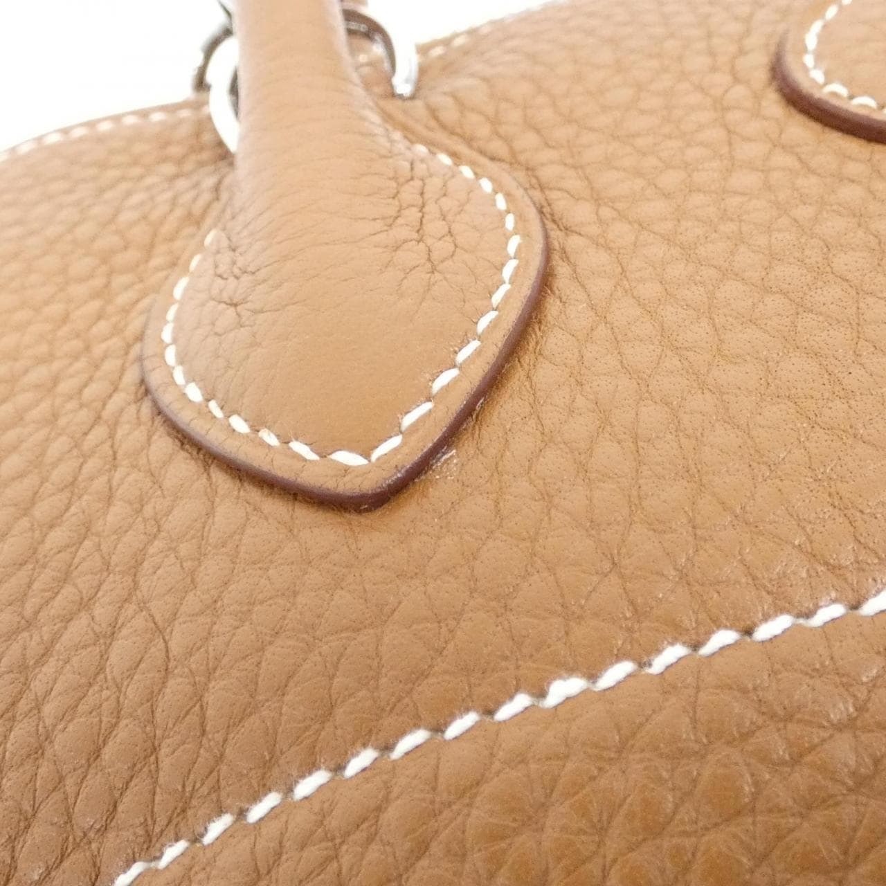 HERMES HERMÈS Bolide 073419CK Bag Clemence Gold Clemence Leather Rank A - Thumbnail 5