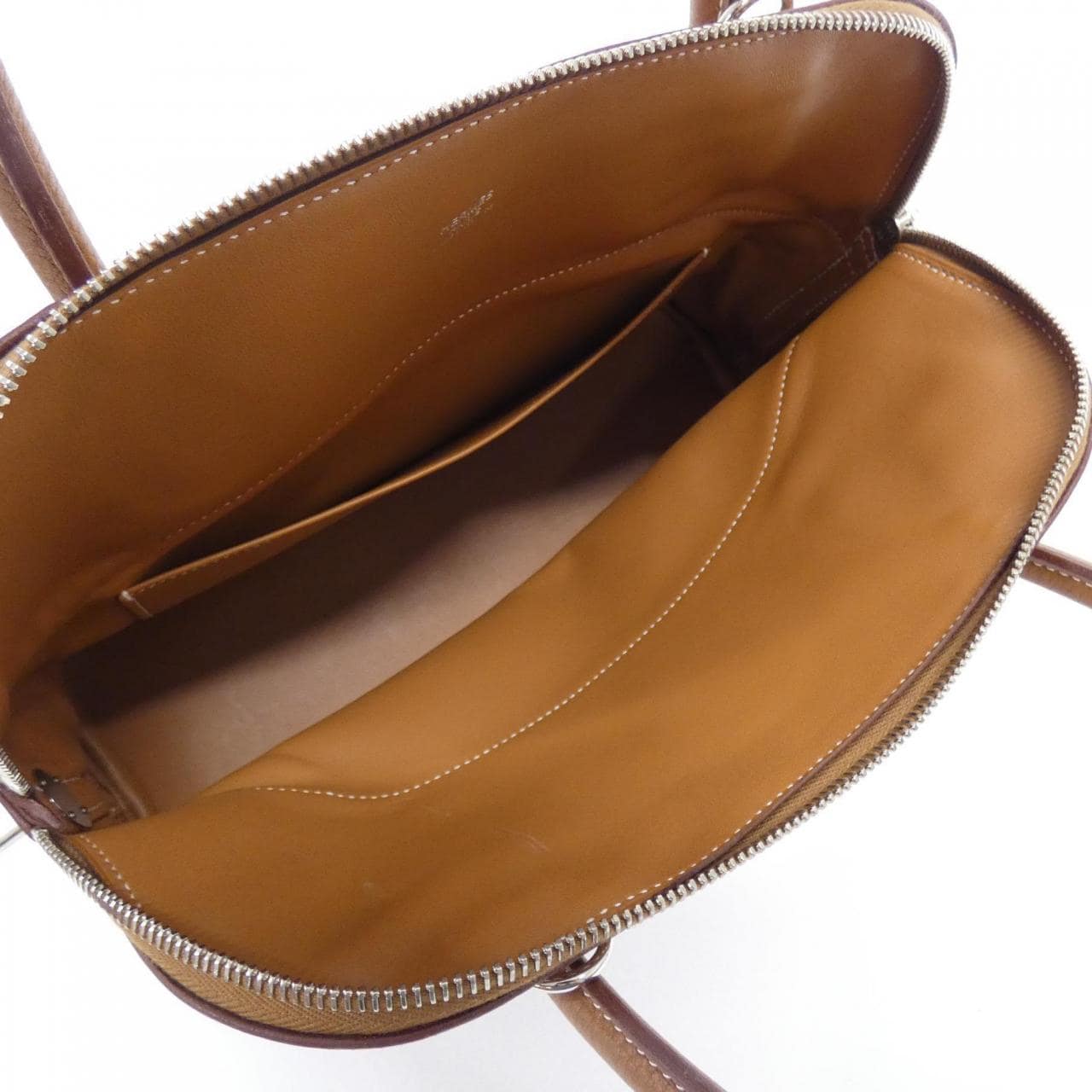 HERMES HERMÈS Bolide 073419CK Bag Clemence Gold Clemence Leather Rank A - Thumbnail 8