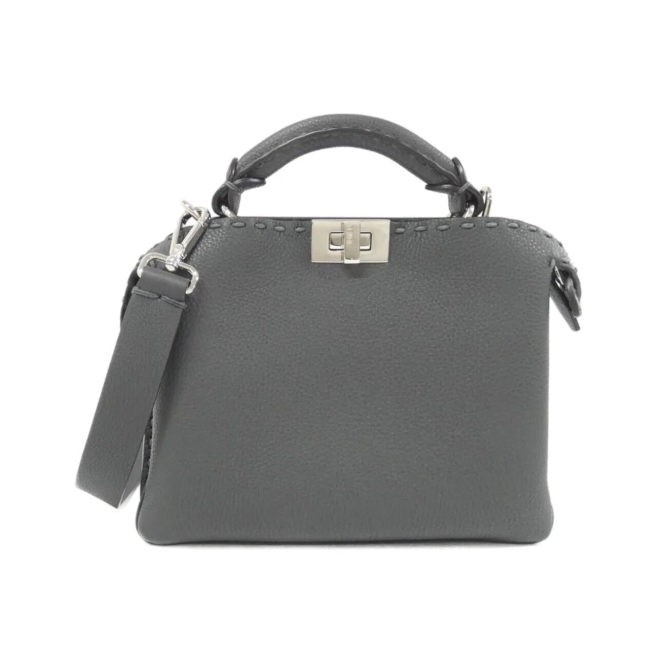 FENDI Baguette 7VA647 ATEK Handbag Black