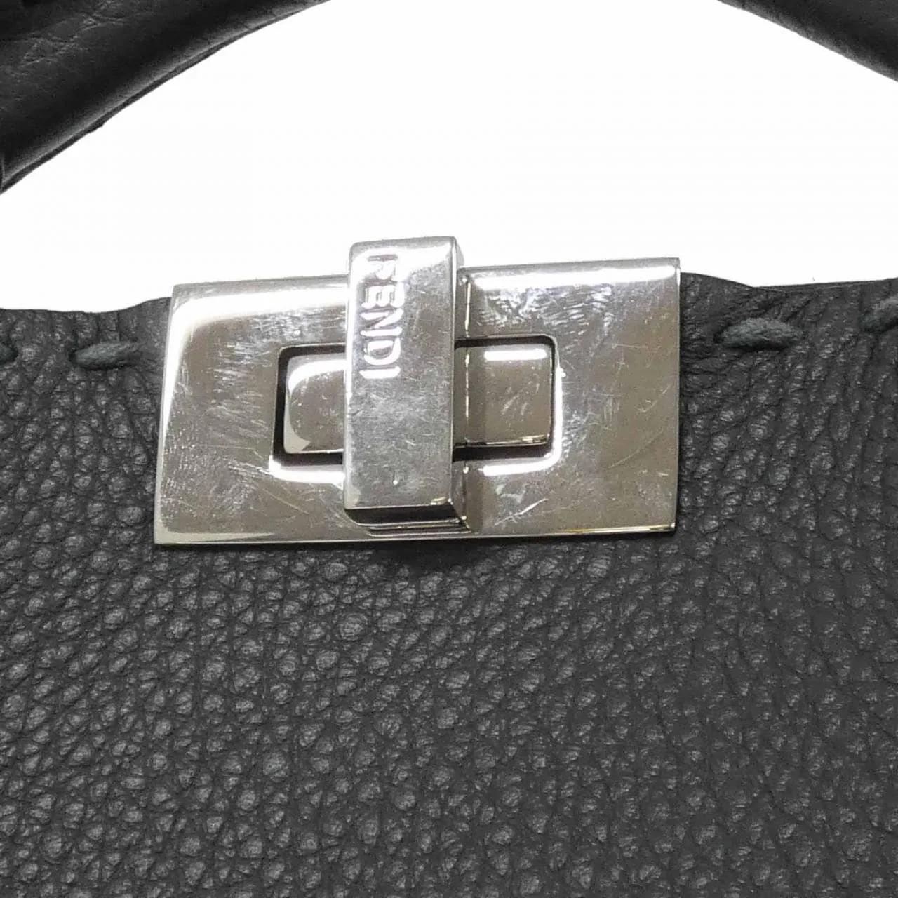 FENDI Baguette 7VA647 ATEK Handbag 黑色 中古品A - 縮圖 4