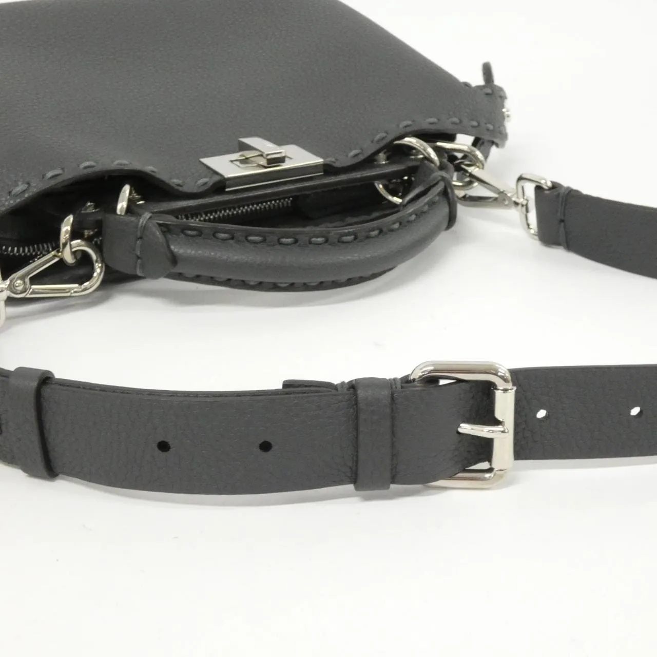 FENDI Baguette 7VA647 ATEK Handbag 黑色 中古品A - 縮圖 7