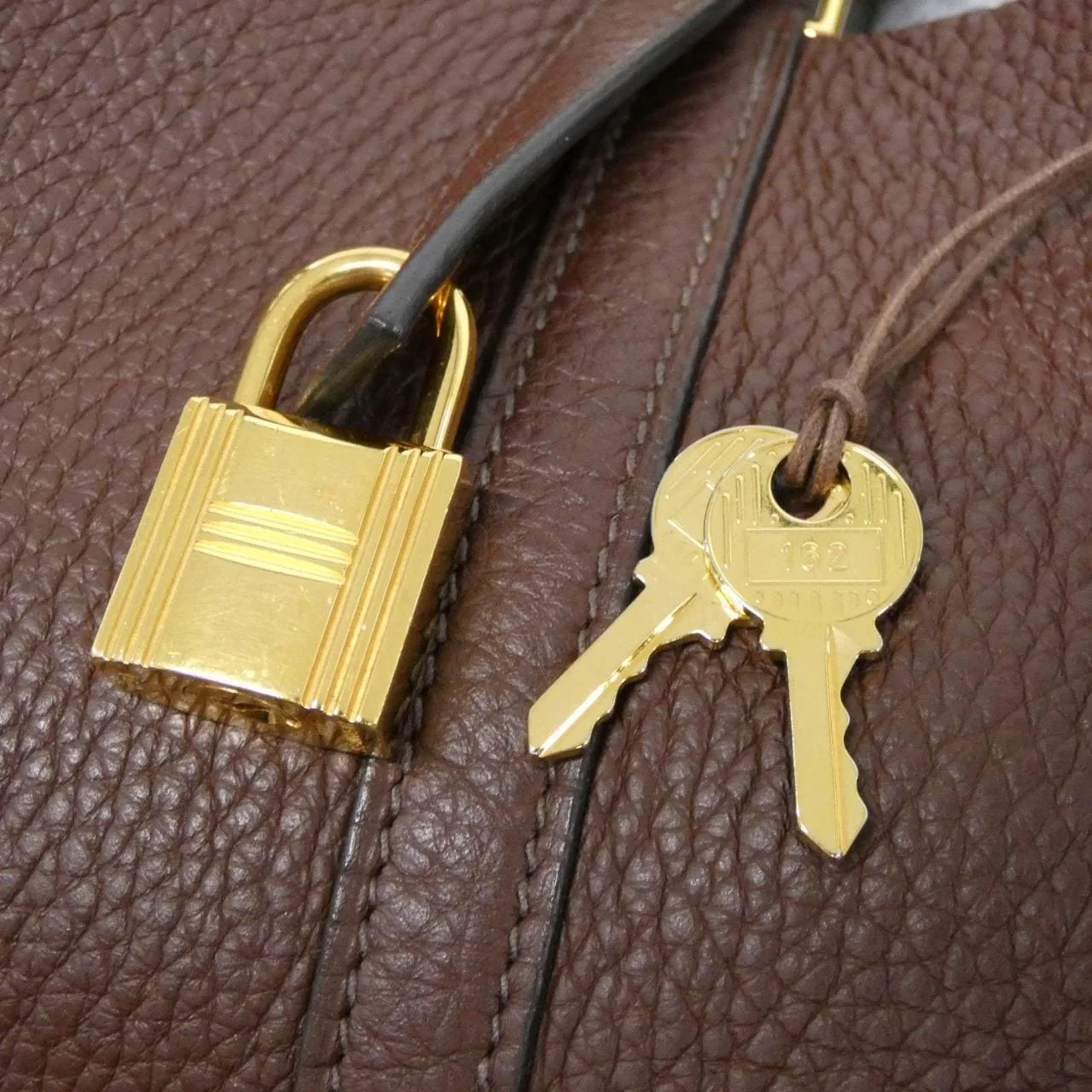 HERMES Picotin 060991CC Handbag Clemence Black Clemence Leather Rank A - Thumbnail 4