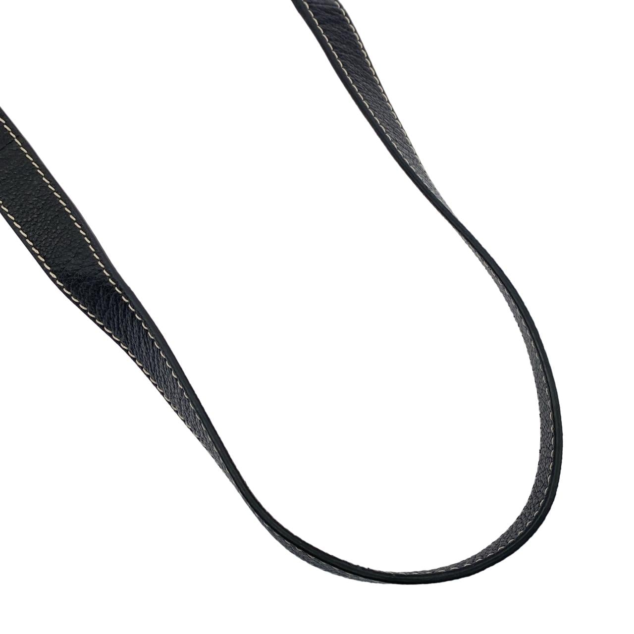 LOEWE Handbag Leather 黑色 皮革 中古品A - 縮圖 8