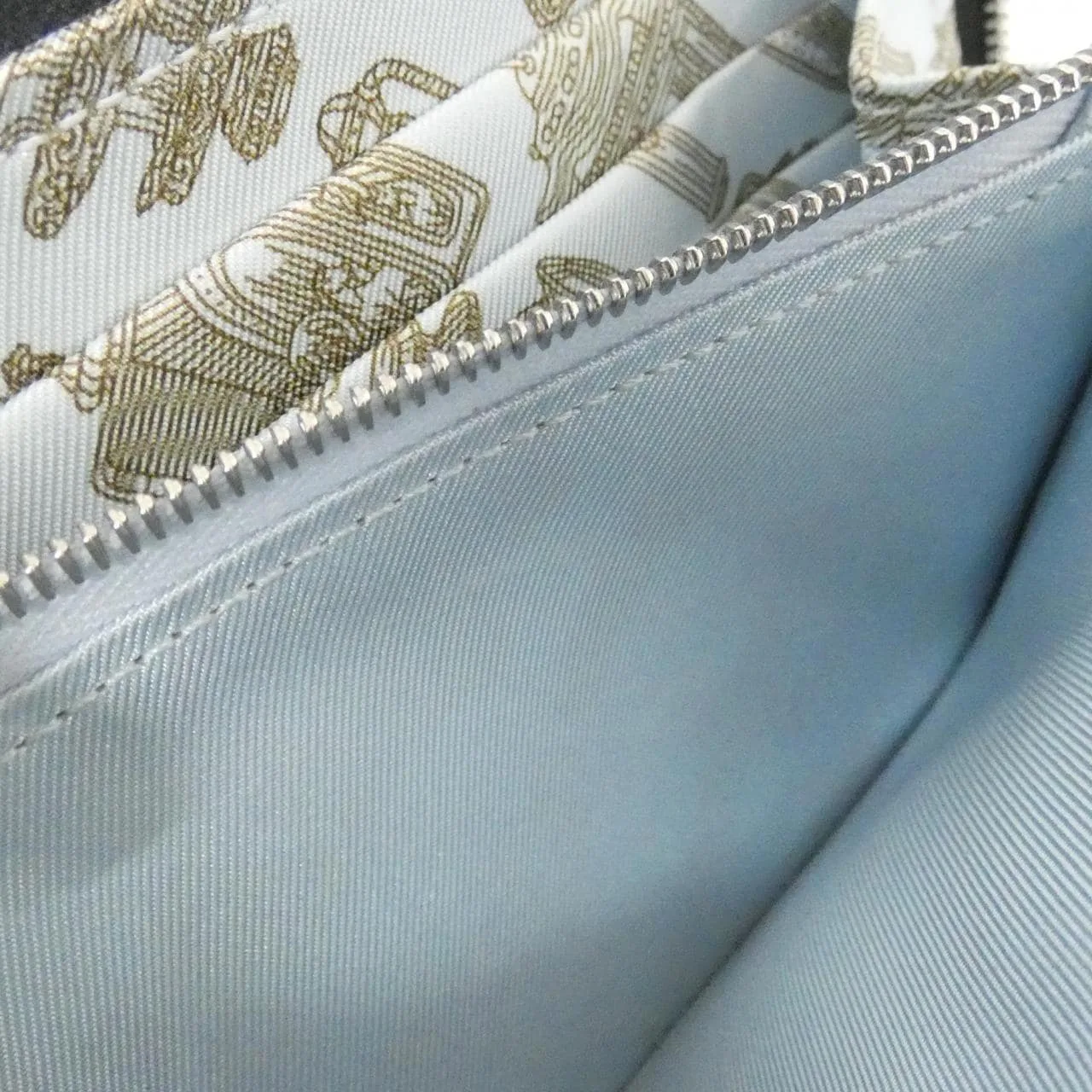 HERMES 086366CK Wallet Blue Rank A - Thumbnail 6