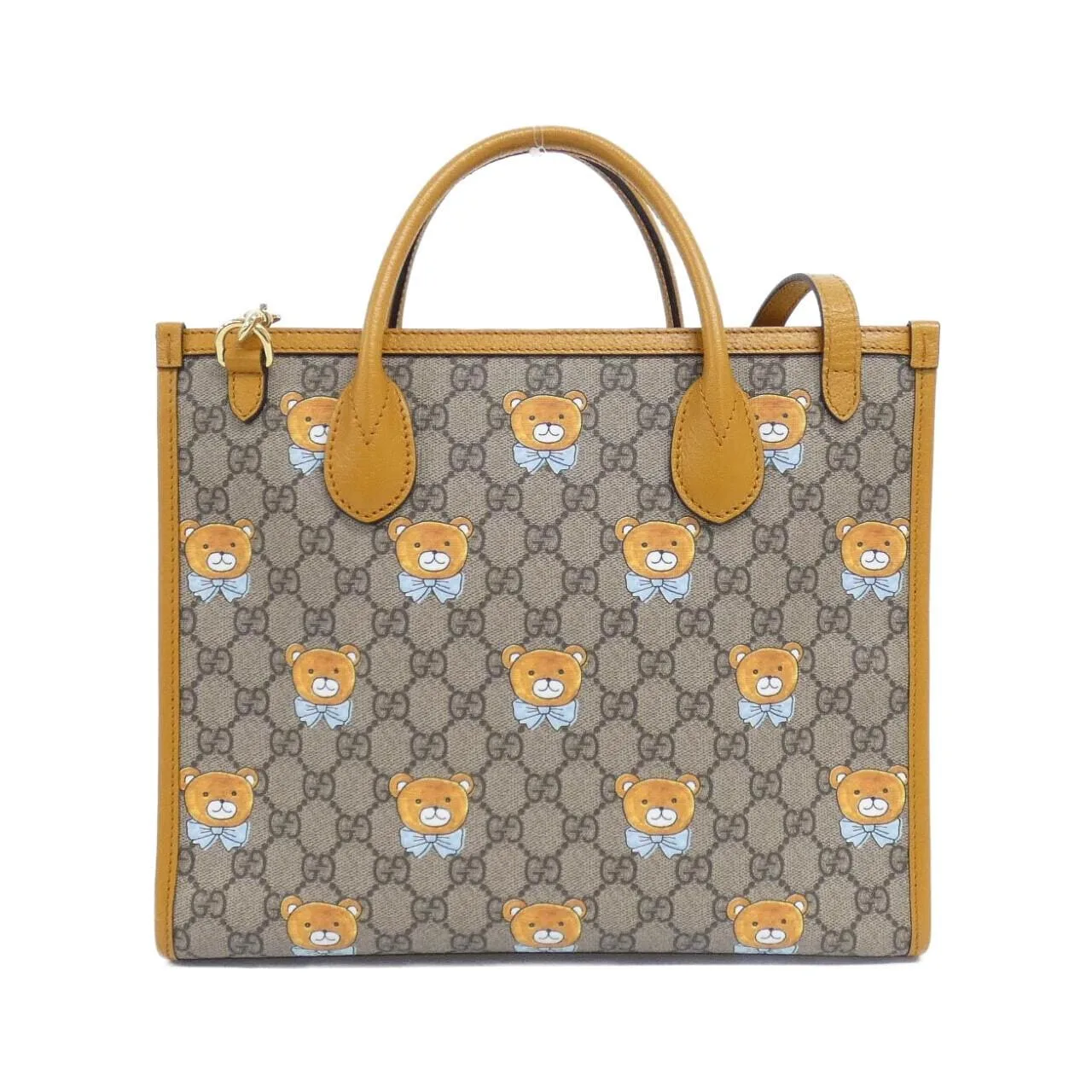 GUCCI Diana 660531 2YVAG Tote Canvas 黑色 帆布 中古品A - 縮圖 2