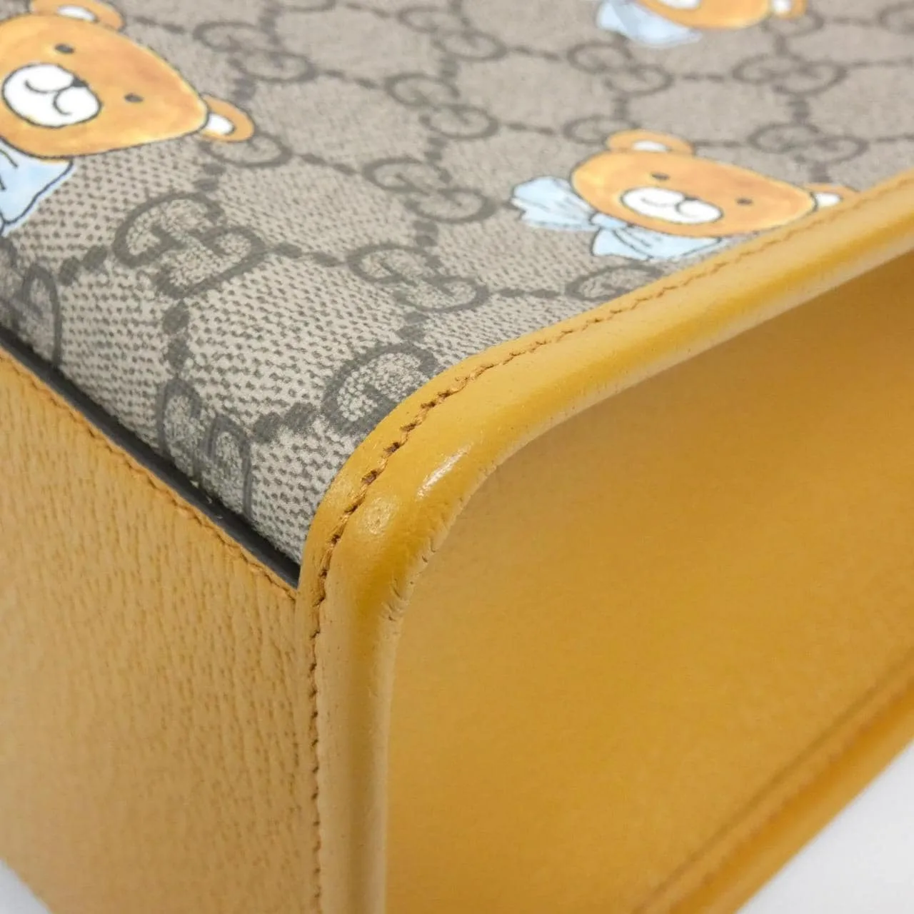 GUCCI Diana 660531 2YVAG Tote Canvas 黑色 帆布 中古品A - 縮圖 3