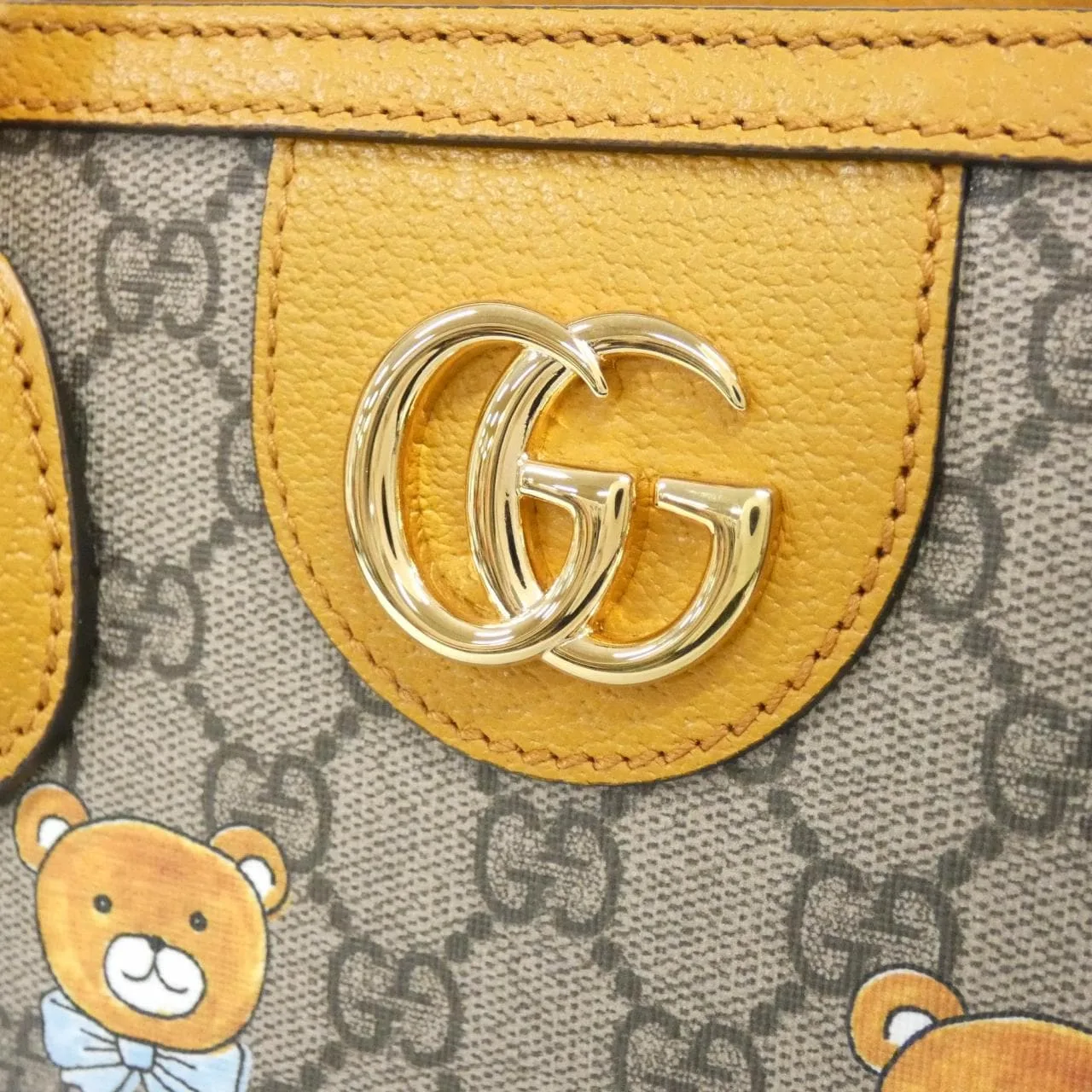 GUCCI Diana 660531 2YVAG Tote Canvas 黑色 帆布 中古品A - 縮圖 4