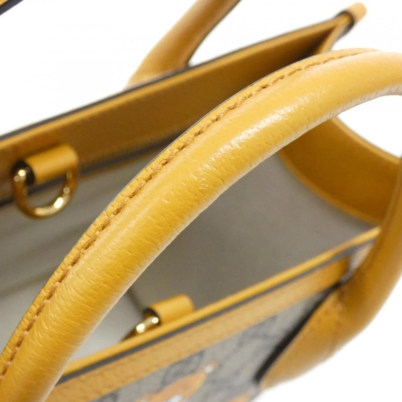 GUCCI Diana 660531 2YVAG Tote Canvas 黑色 帆布 中古品A - 縮圖 8