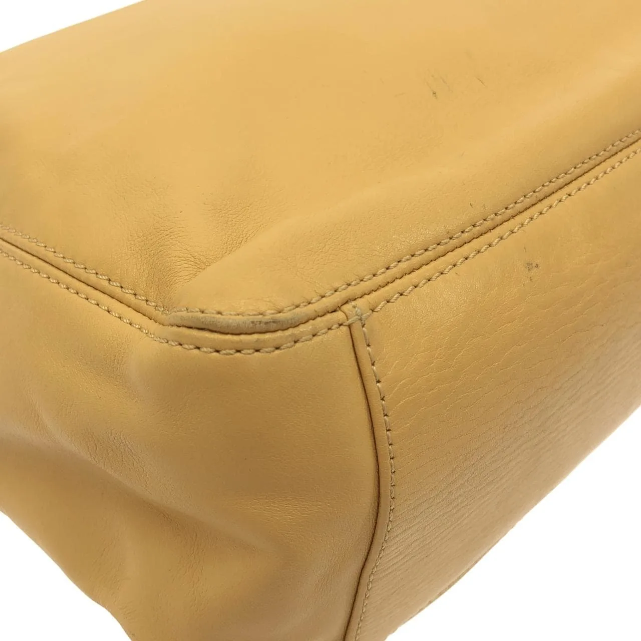 CHANEL Shoulder Lambskin Beige Lambskin Rank B - Thumbnail 3