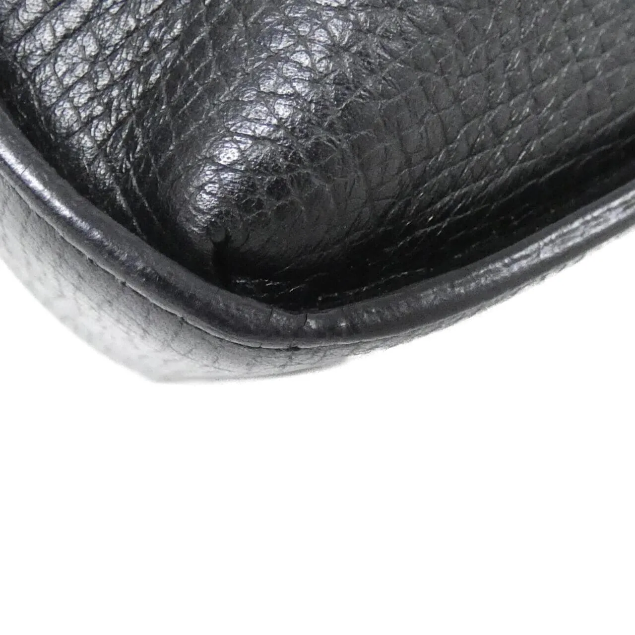 LOEWE 肩背包 皮革 黑色 皮革 中古品A - 縮圖 3