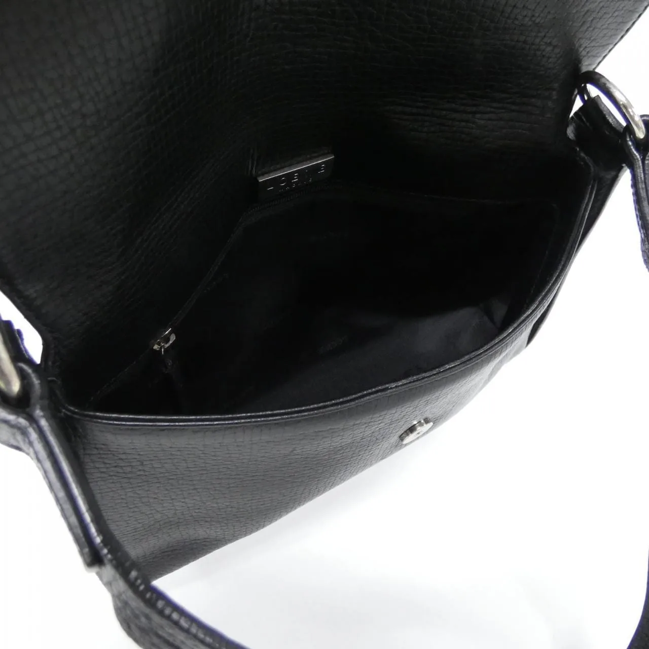 LOEWE 肩背包 皮革 黑色 皮革 中古品A - 縮圖 6