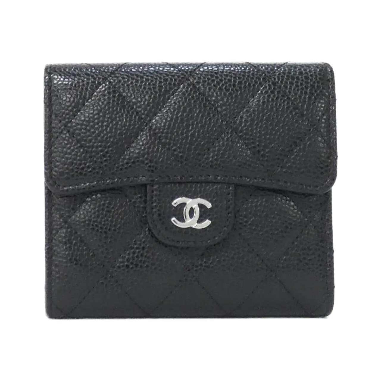 CHANEL Timeless Classic AP0231 Wallet Grained Calfskin Black