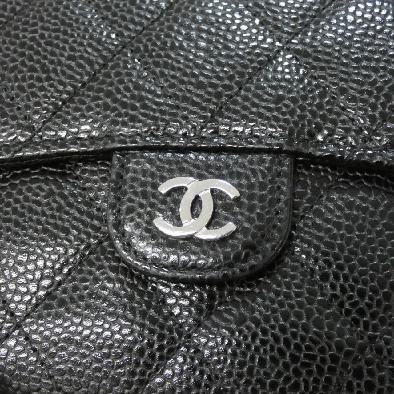 CHANEL Timeless Classic AP0231 Wallet Grained Calfskin Black Grained Calfskin Rank A - Thumbnail 3
