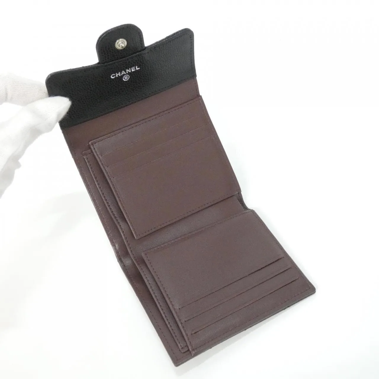 CHANEL Timeless Classic AP0231 Wallet Grained Calfskin Black Grained Calfskin Rank A - Thumbnail 4