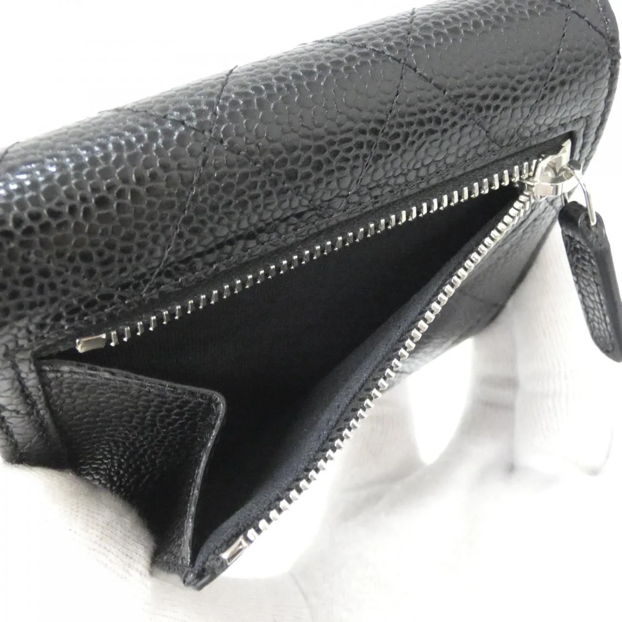 CHANEL Timeless Classic AP0231 Wallet Grained Calfskin Black Grained Calfskin Rank A - Thumbnail 6