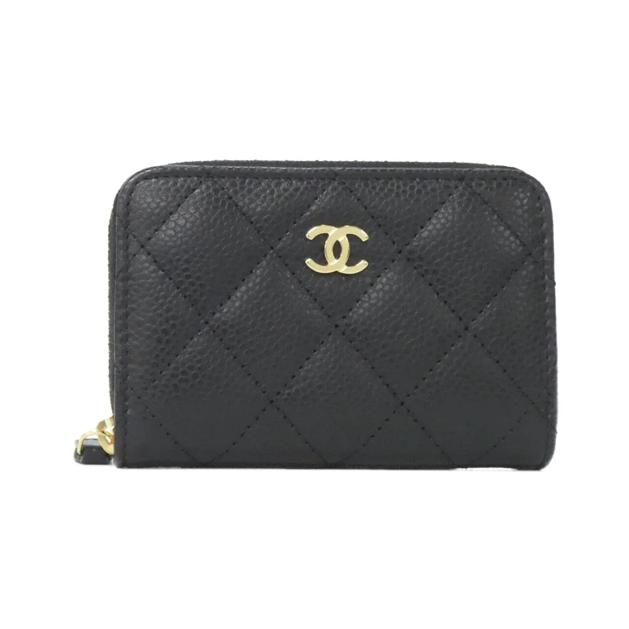 CHANEL Timeless Classic AP0216 Coin Case Grained Calfskin Black