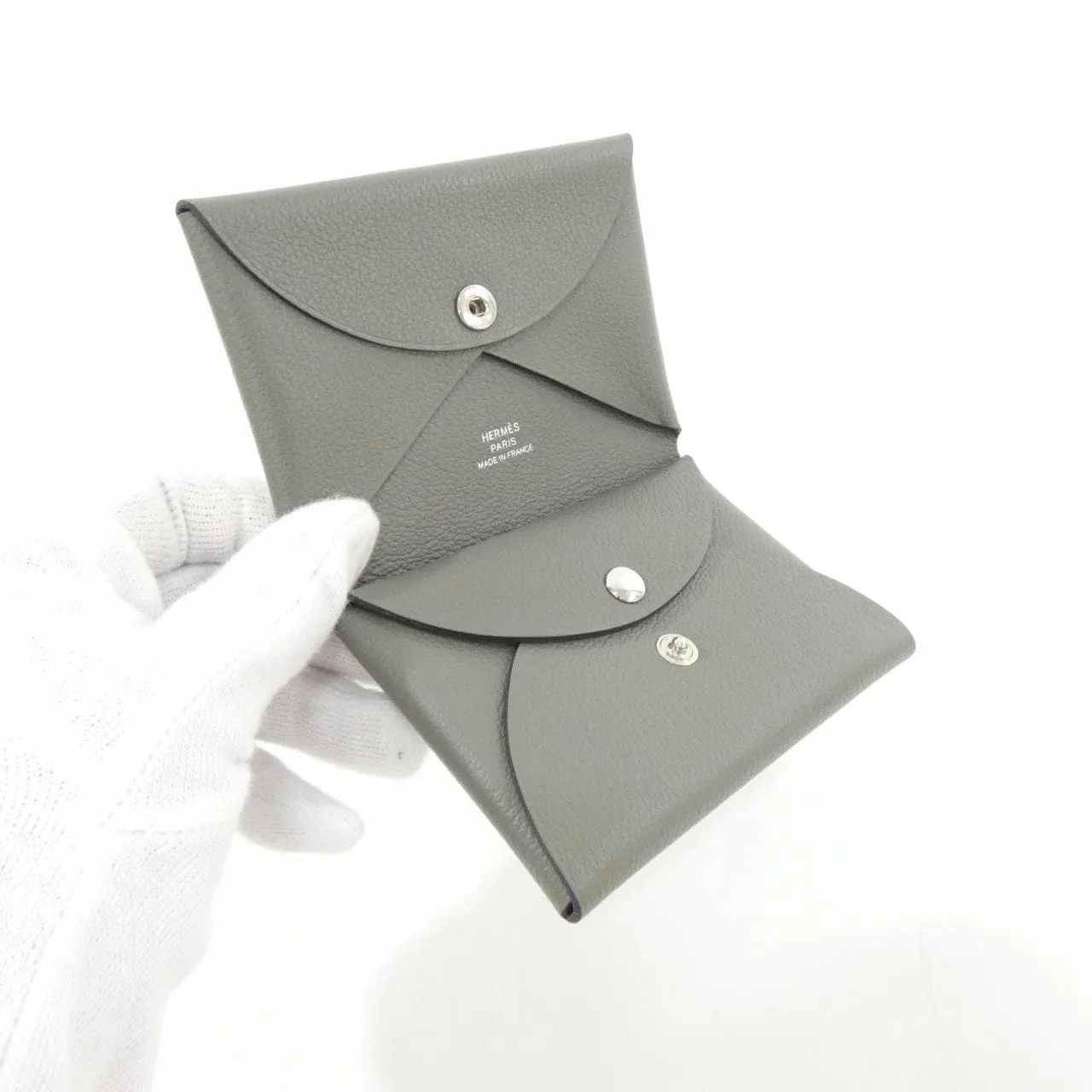 HERMES 085238CK Coin Case Black Rank A - Thumbnail 2