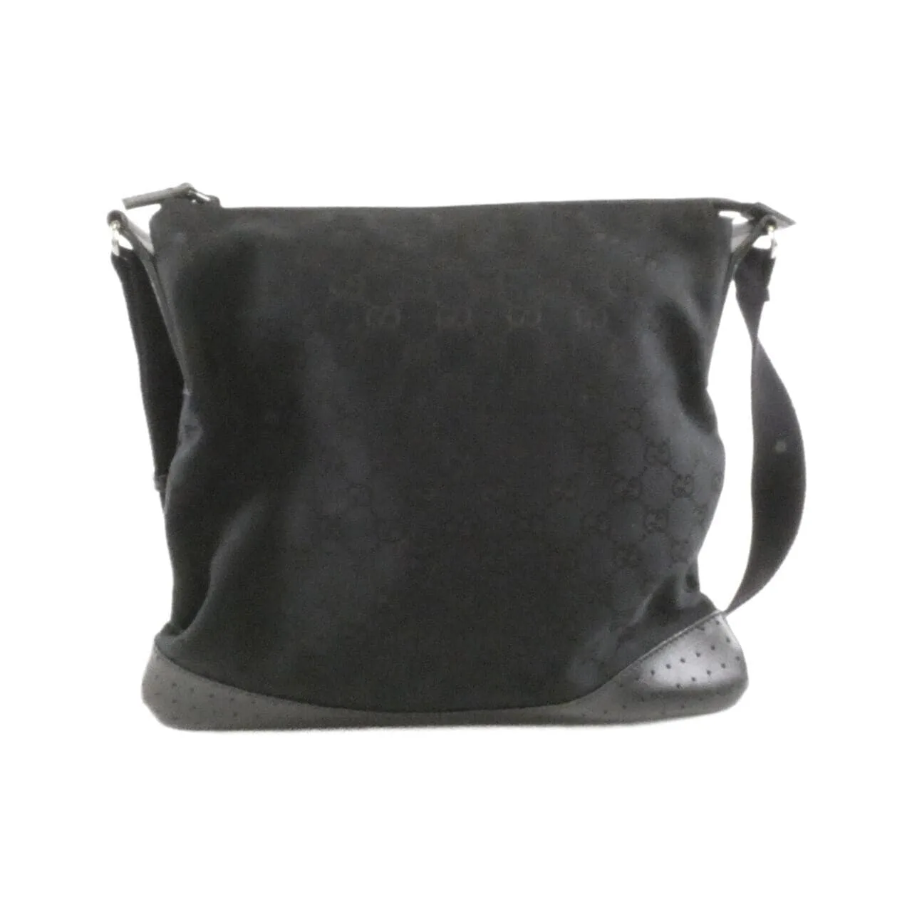 GUCCI 145857 FW99R Shoulder Canvas Black Canvas Rank B - Thumbnail 2