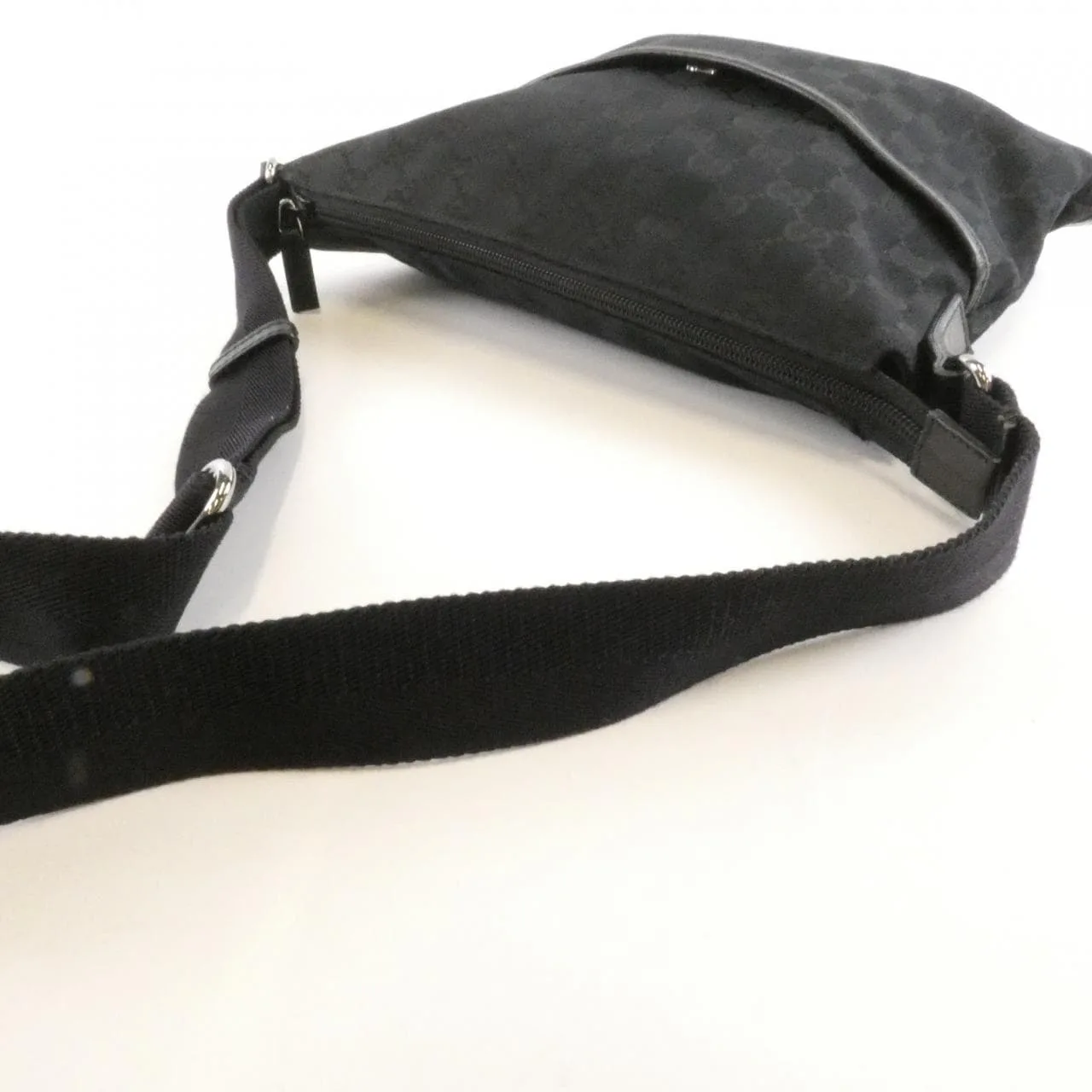 GUCCI 145857 FW99R Shoulder Canvas Black Canvas Rank B - Thumbnail 5