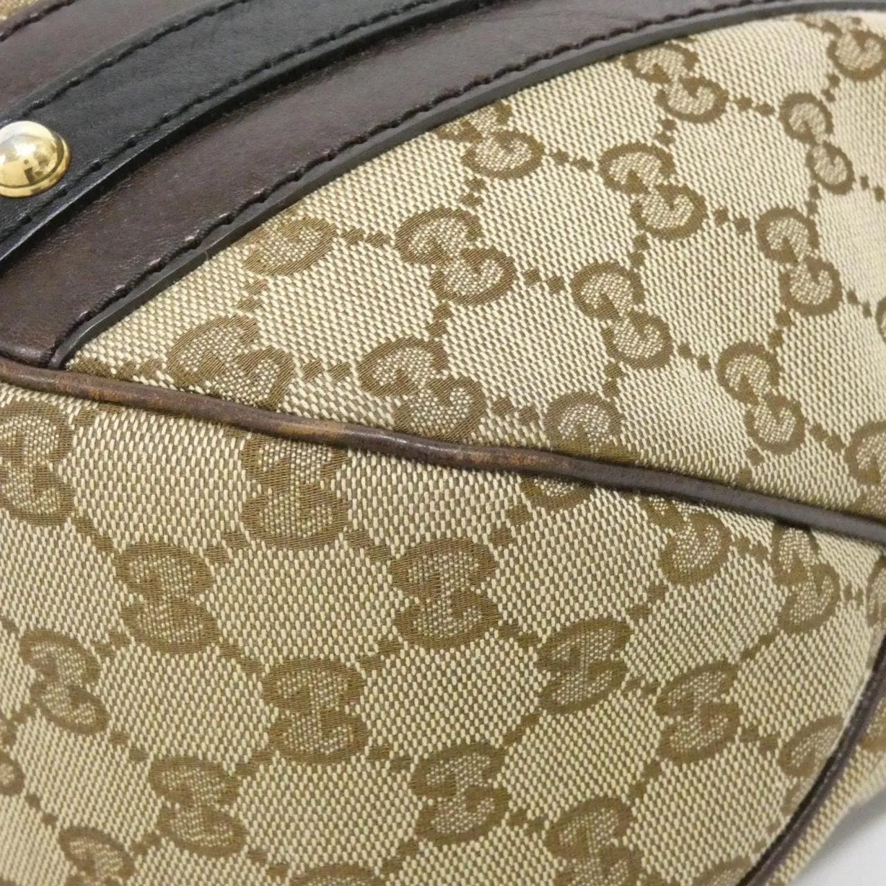 GUCCI 246391 Handbag Canvas 米色 帆布 中古品A - 縮圖 2
