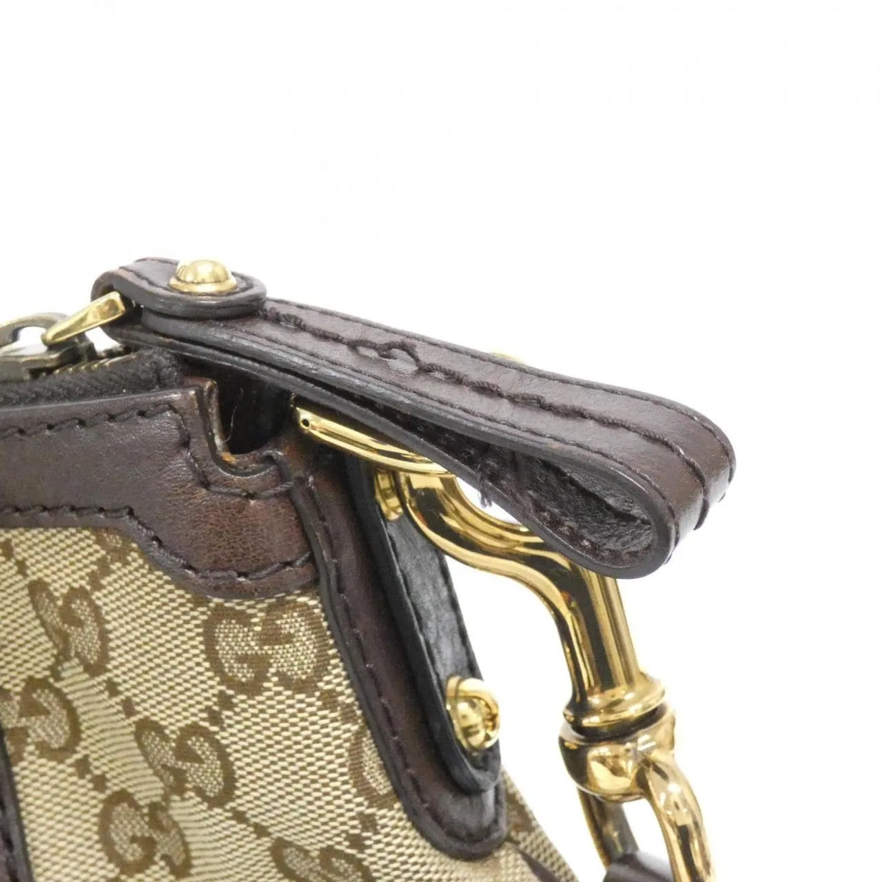 GUCCI 246391 Handbag Canvas 米色 帆布 中古品A - 縮圖 5