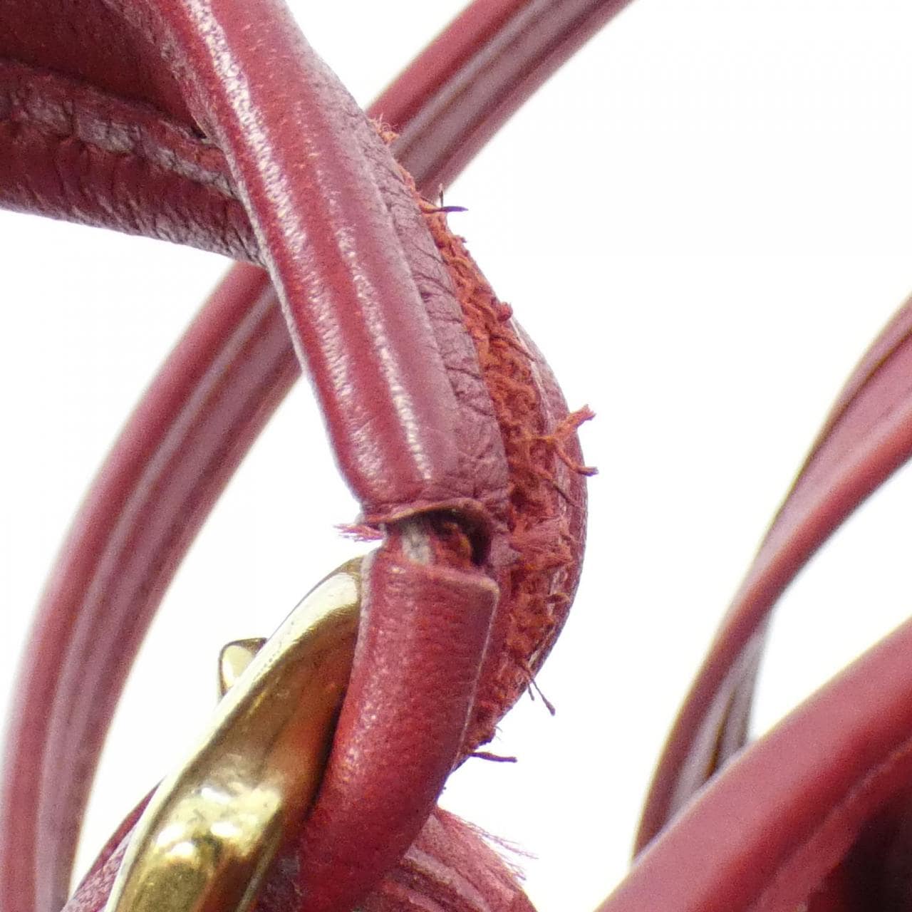 COACH 9090 Bag Leather Red Leather Rank B - Thumbnail 8