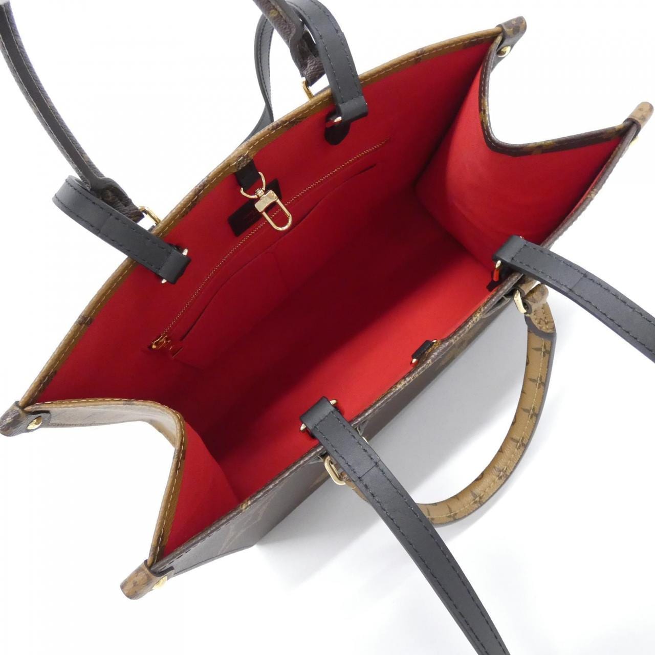 LOUIS VUITTON OnTheGo M45321 Bag Monogram Black Monogram Rank A - Thumbnail 7