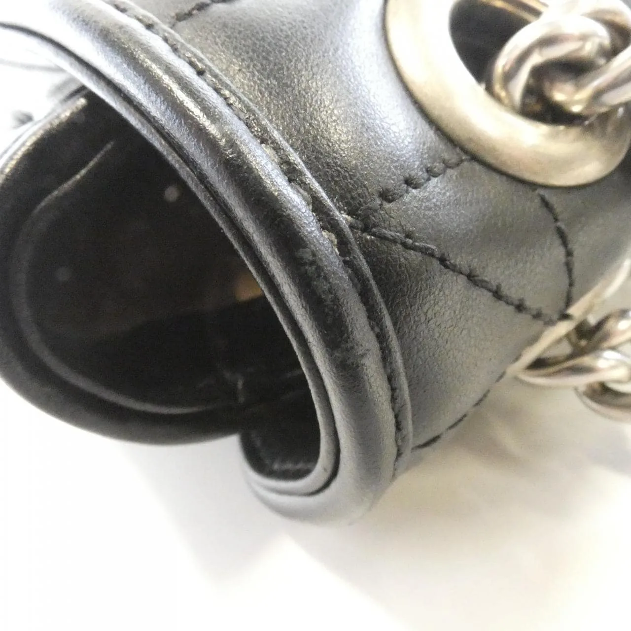 GUCCI Marmont 443497 UM8AN Shoulder Leather Black Leather Rank B - Thumbnail 5