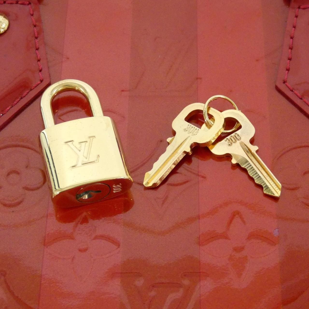 LOUIS VUITTON Alma M91593 Bag Vernis 黑色 Vernis 中古品A - 縮圖 6