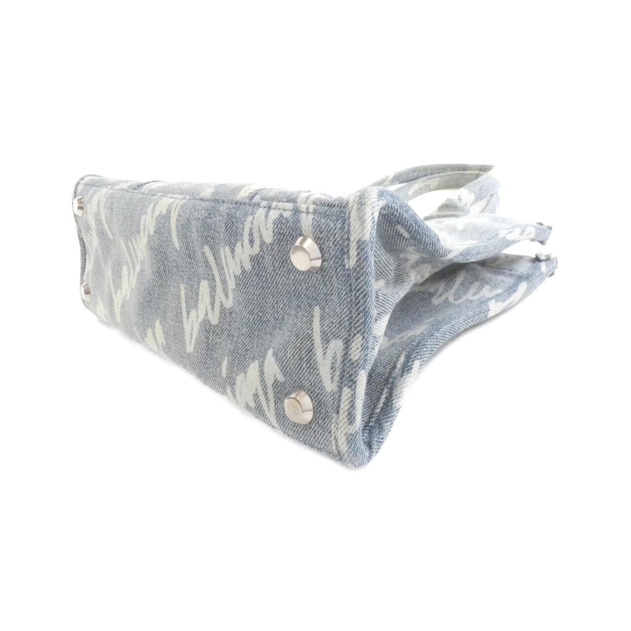 BALENCIAGA 671402 2105K Shoulder Bag Denim Blue Denim - Thumbnail 3