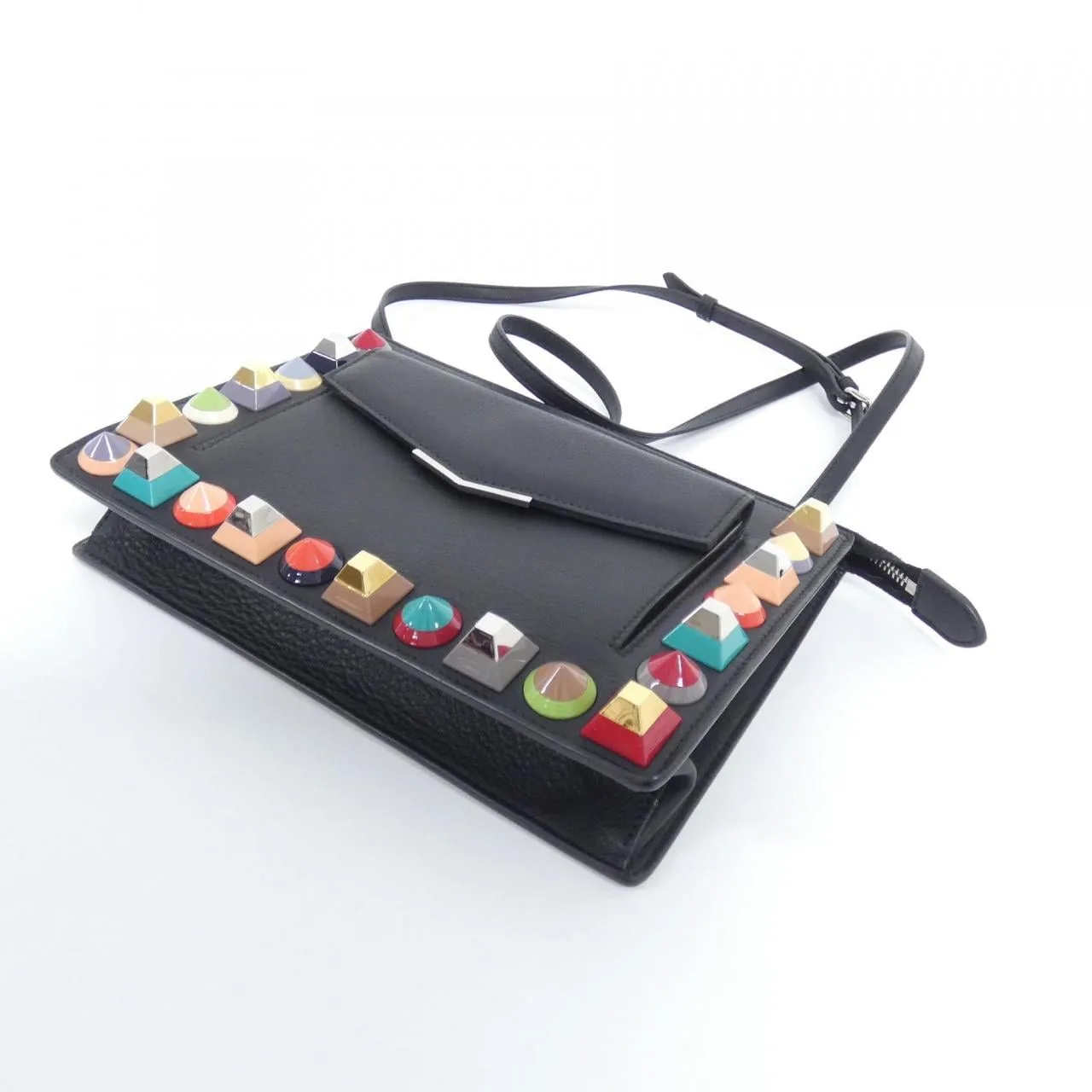 FENDI 8M0369 9DF Shoulder Black Rank A - Thumbnail 3