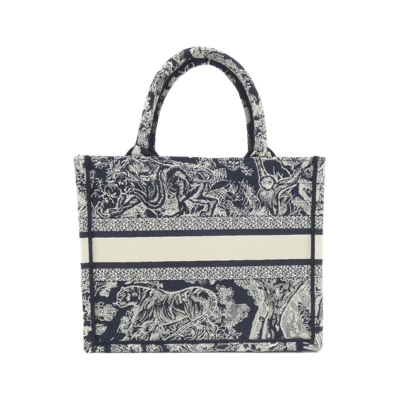 DIOR Book Tote M1265ZRGO Tote Canvas Blue Canvas Rank A - Thumbnail 2