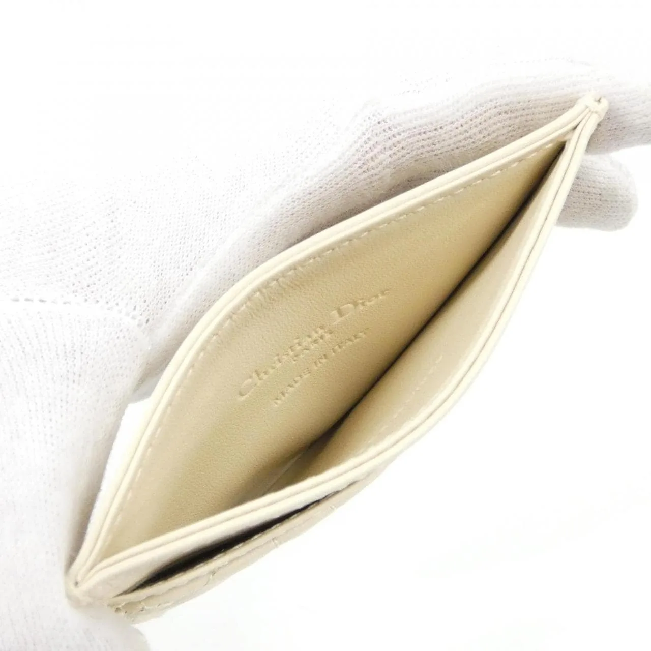 DIOR Lady Dior S0974ONMJ Card Case Lambskin 羊皮 未使用品 - 縮圖 3