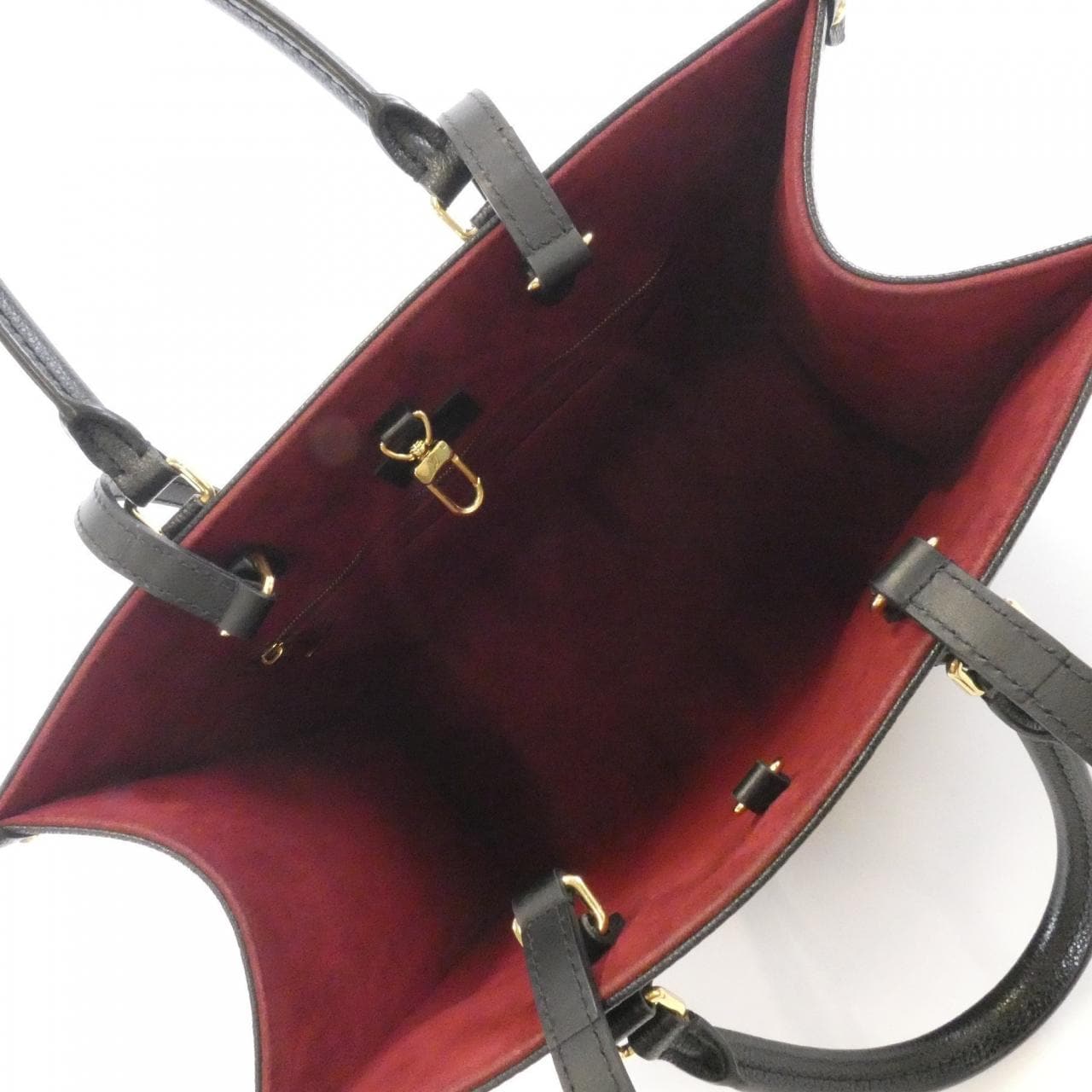 LOUIS VUITTON OnTheGo M45495 Handbag Monogram Black Monogram - Thumbnail 8