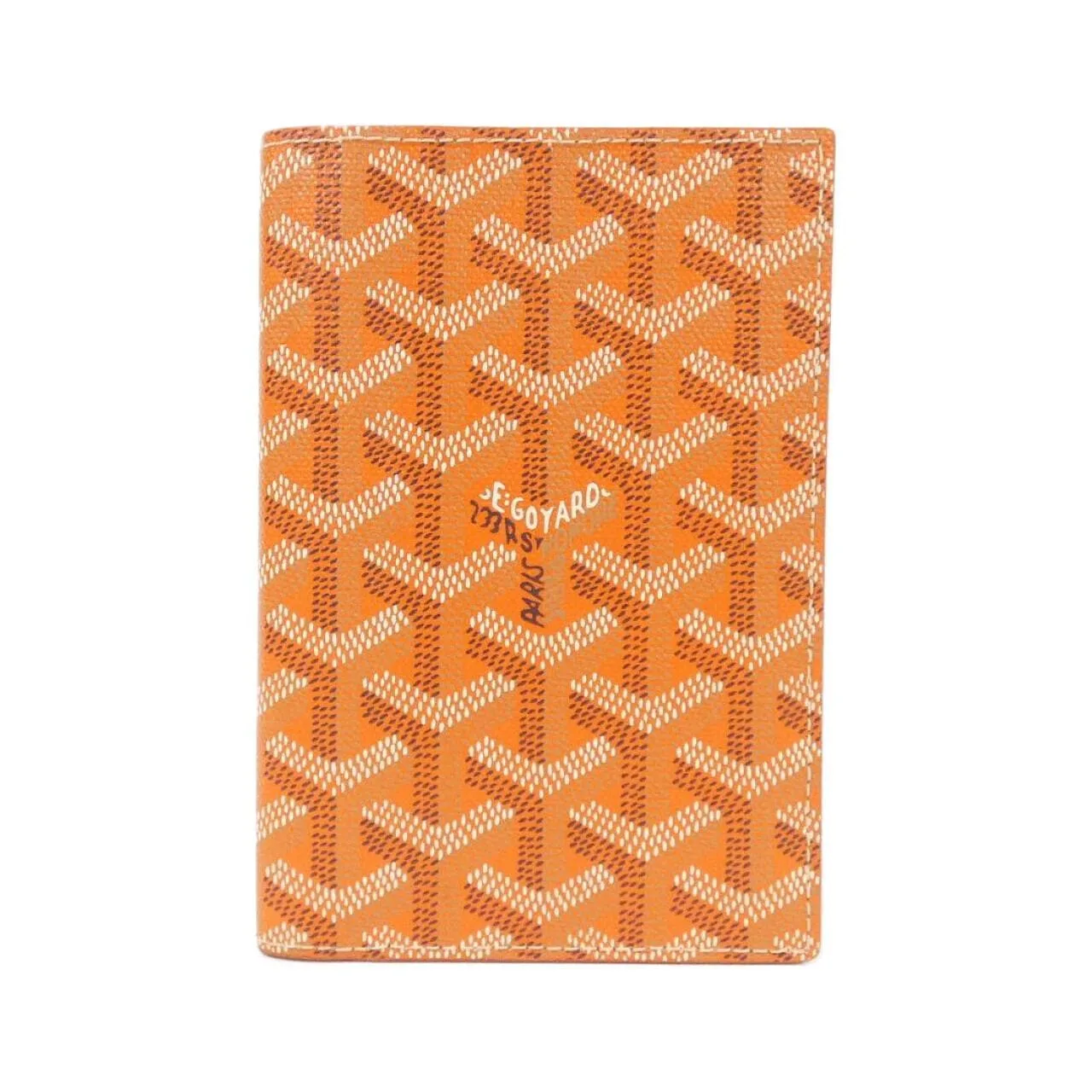 GOYARD APM PASSEPORT Passport Case Canvas Orange