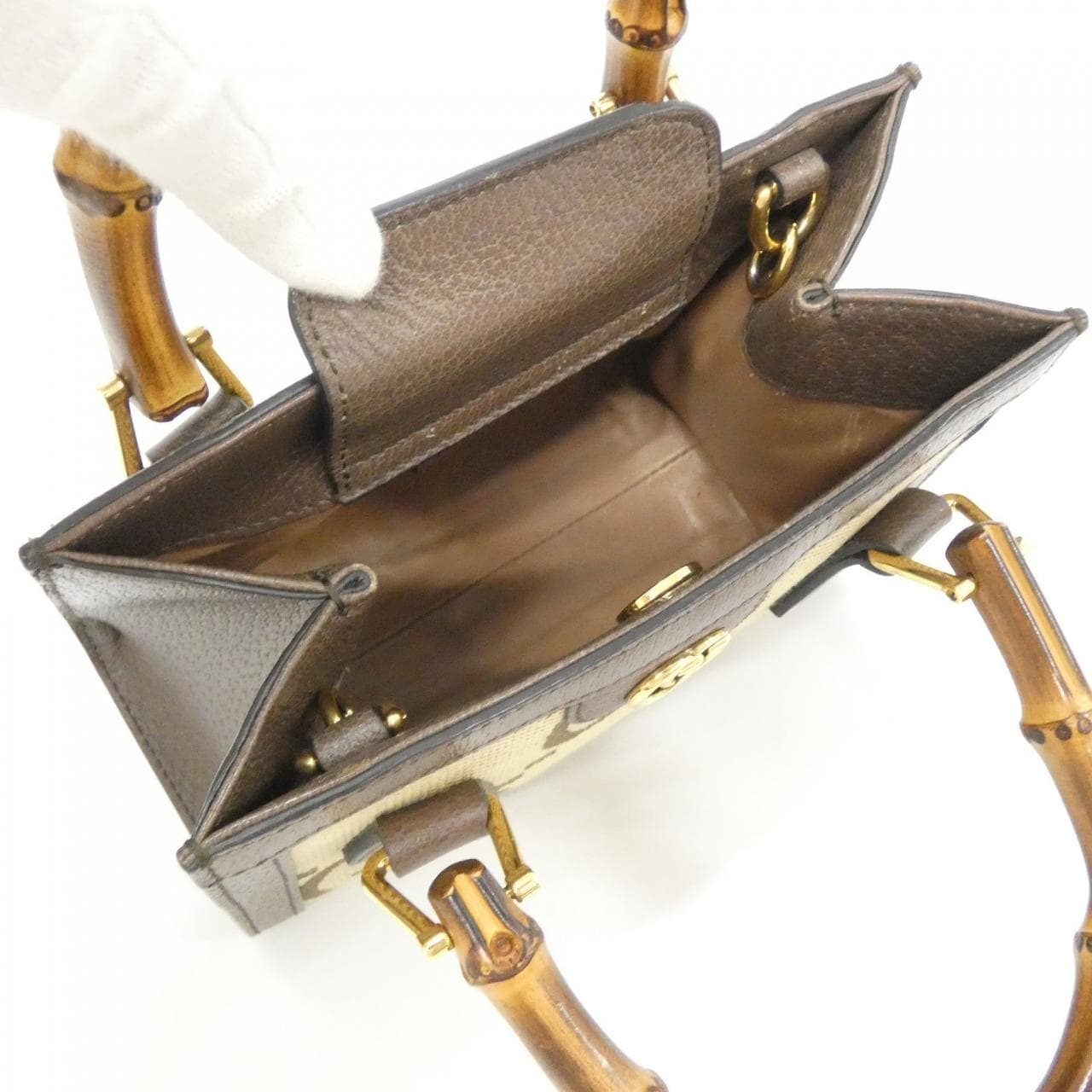 GUCCI 655661 UKMBT Bag Canvas Black Canvas - Thumbnail 8