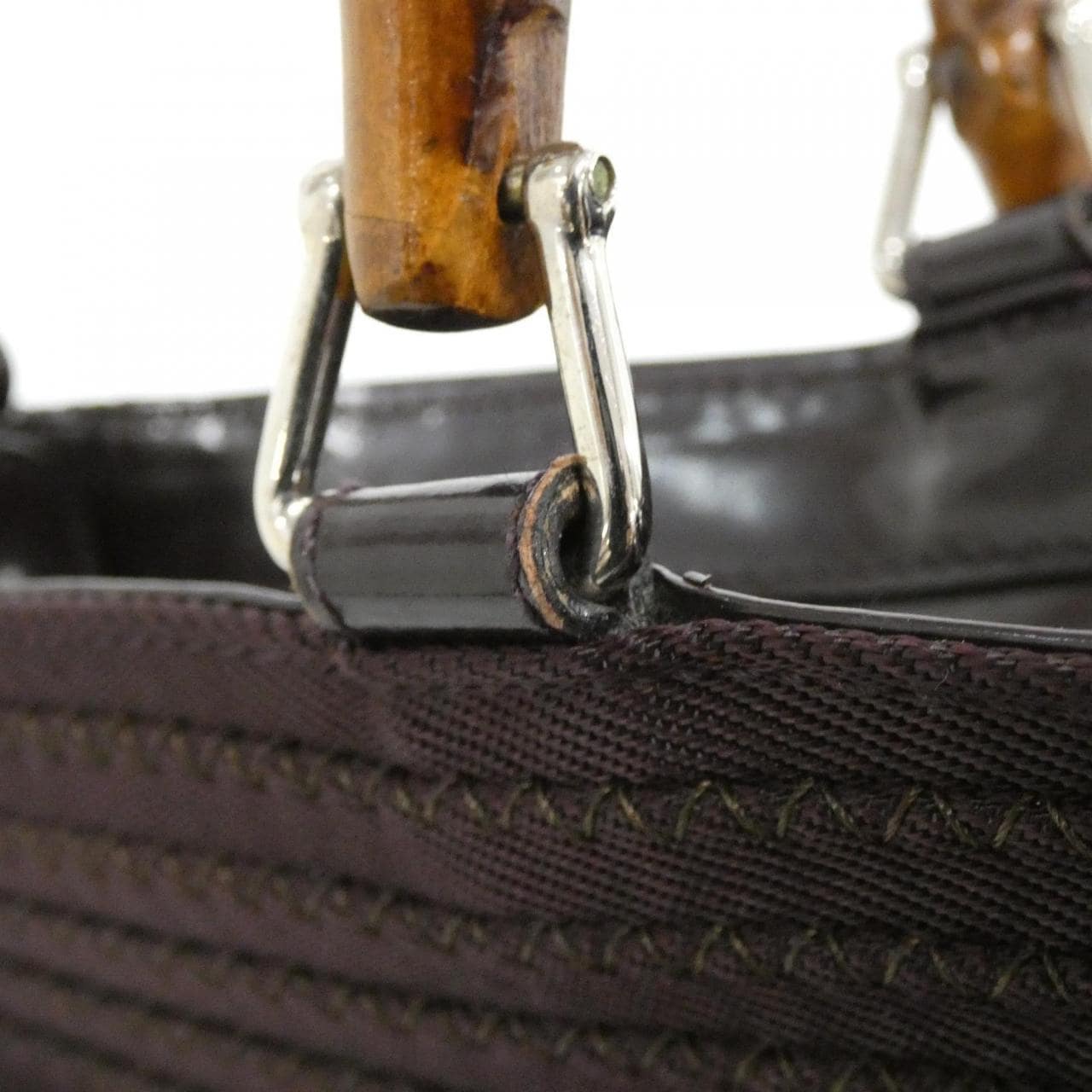 GUCCI 000 1998 Bag Canvas 紫色 帆布 中古品A - 縮圖 3