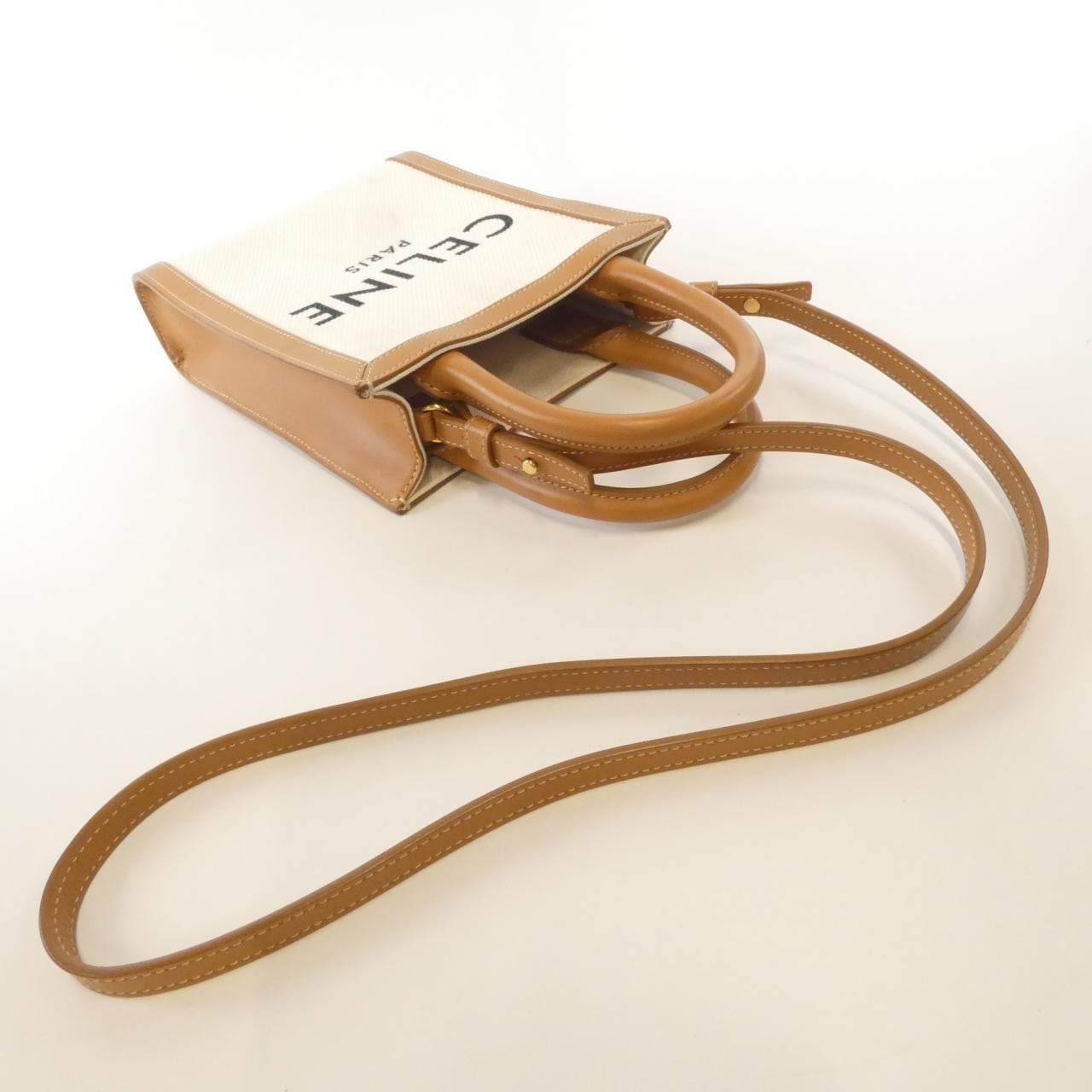 CELINE Cabas 193302BNZ Bag Canvas Black Canvas - Thumbnail 8